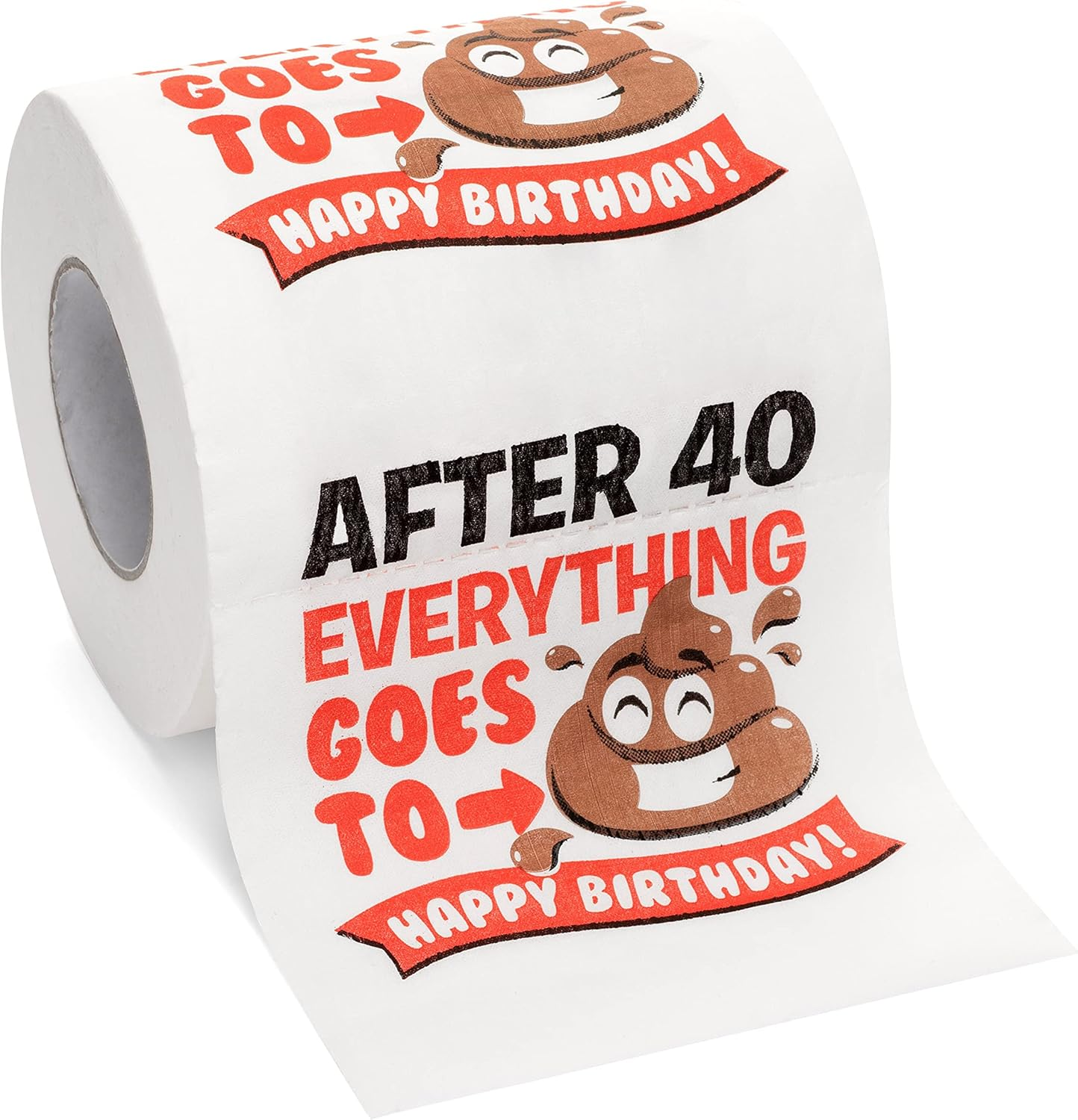 Funny 40th Birthday Toilet Paper - Novelty Gag Gift for Husband, Wife, or Friends
