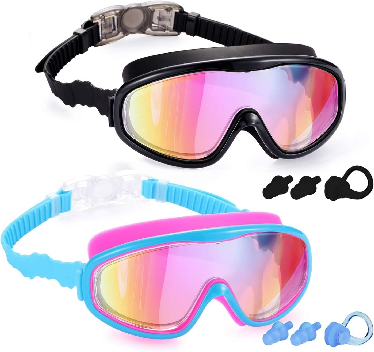 Young4us 2 Pack Kids Swim Goggles, Swimming Glasses for Children from 3 to 15... - Picture 8 of 17