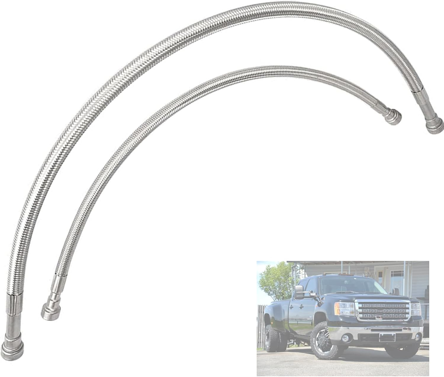 Fuel Tank Hoses Stainless Steel Replace 15167372 15077513 Fuel Line