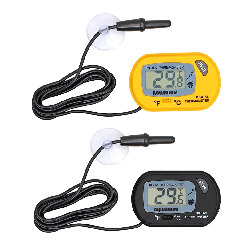 Digital Aquarium Thermometer LCD Water Temp Meter with Probe for Fish Tanks