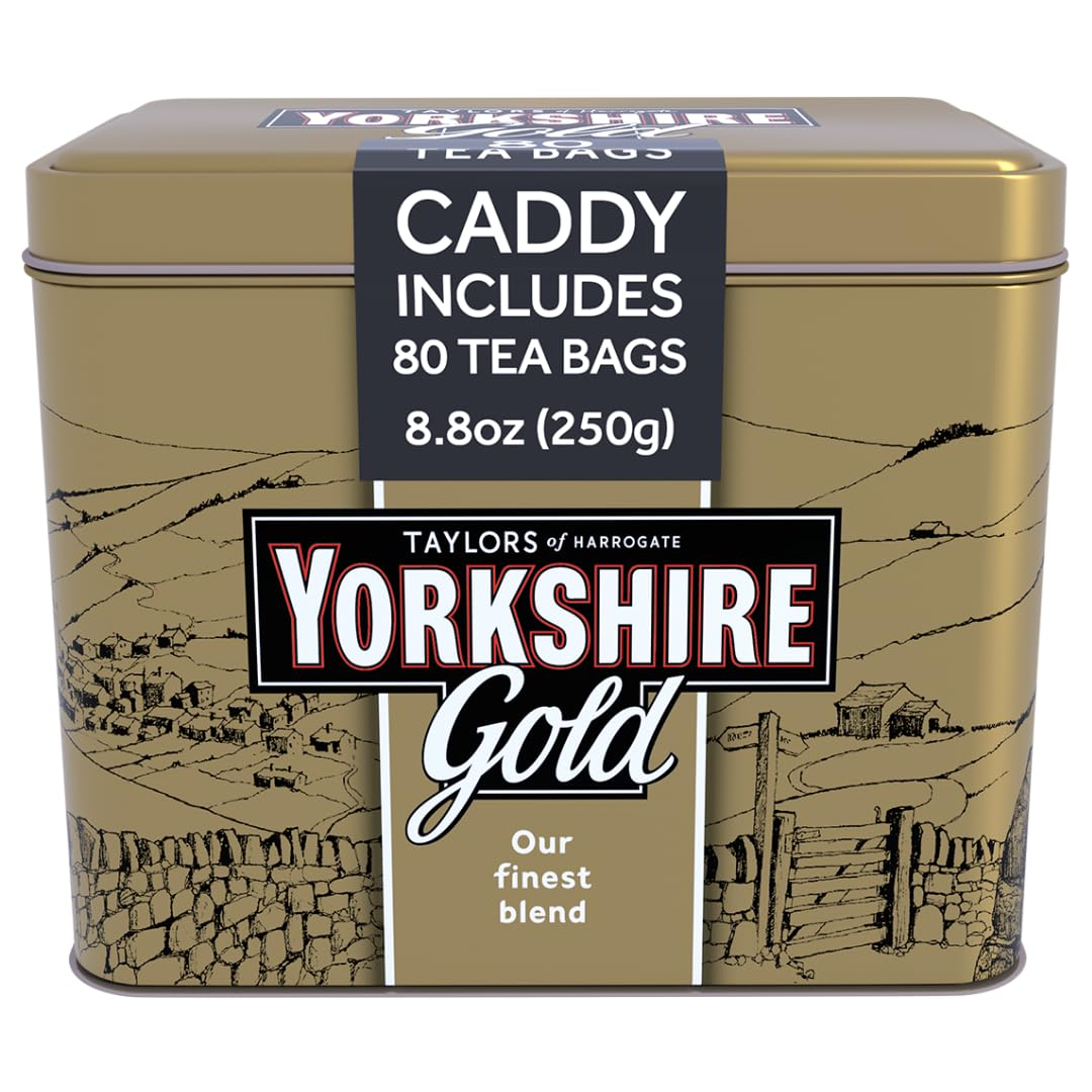 Taylors of Harrogate Yorkshire Gold Tin, 80 Teabags (Packaging May Vary)
