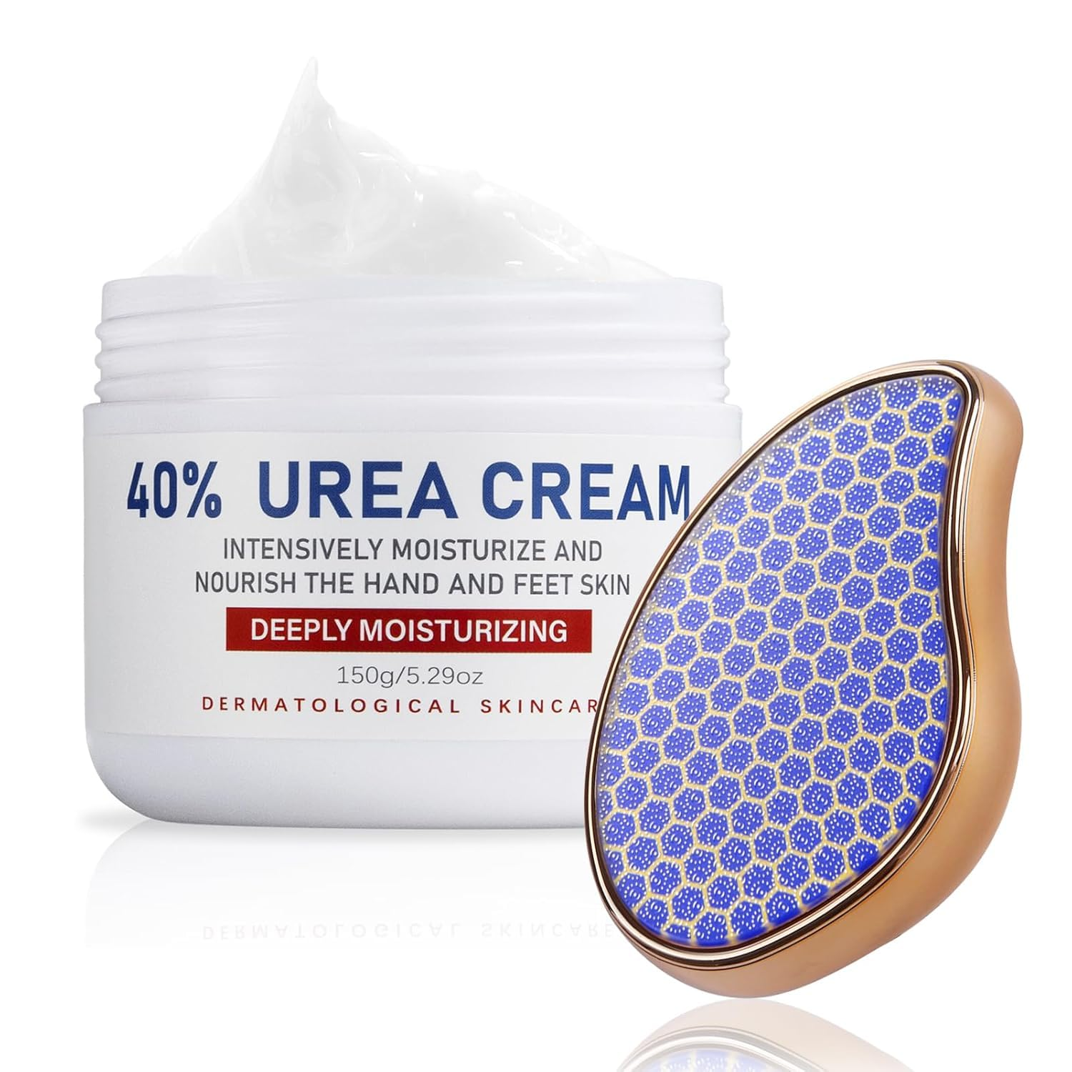 Urea Cream 40 Percent for Foot & Hand Cream with Foot Files for Dry Cracked,Urea Lotion for Feet Maximum Strength
