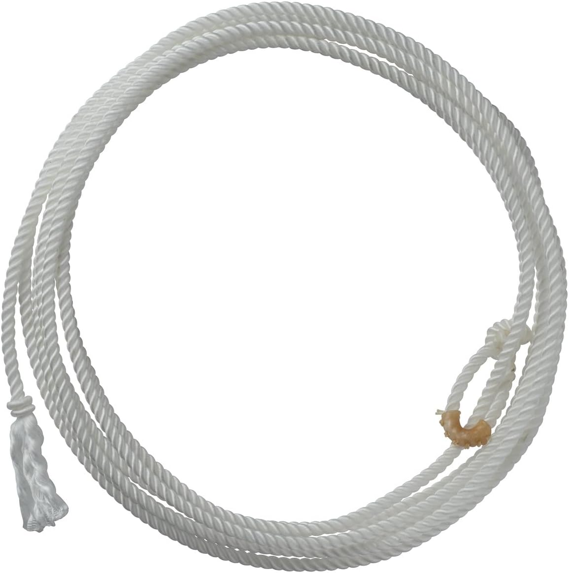 Waxed Nylon Kids Lasso Rope, Lightweight Cowboy Rope Lasso for Practice, Colorful Loop Roping Ropes for Kids 5/16