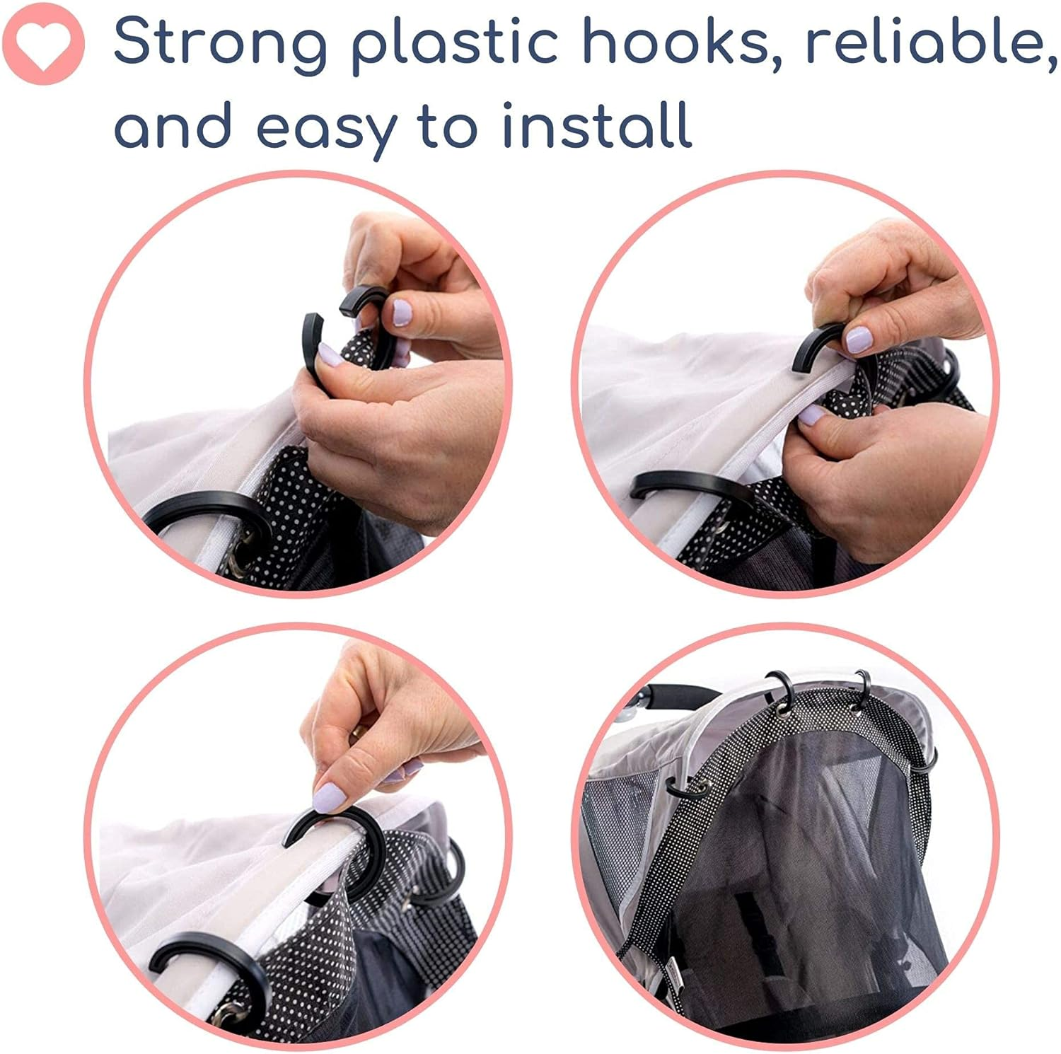 Sun Shade for Strollers (Long). Universal Adjustable SPF 30+ Sunshade with Se... - Picture 9 of 16