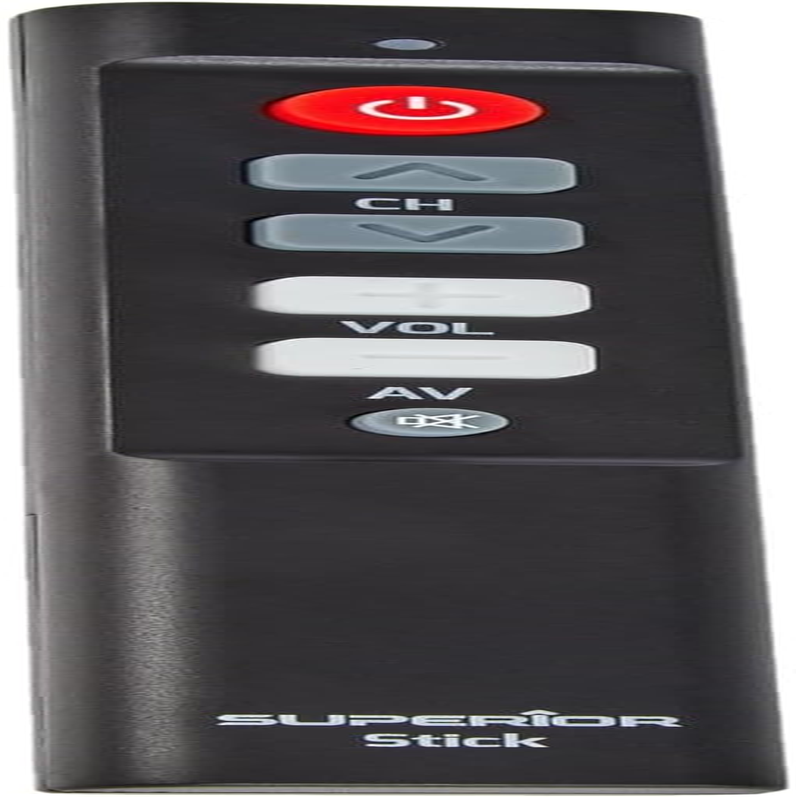 STICK - Telecomando Universale Auto-Apprendente Con Tasti Grandi, Ideale per Anziani E Hotel - Facile Da Programmare - Nero - SUPTLB003