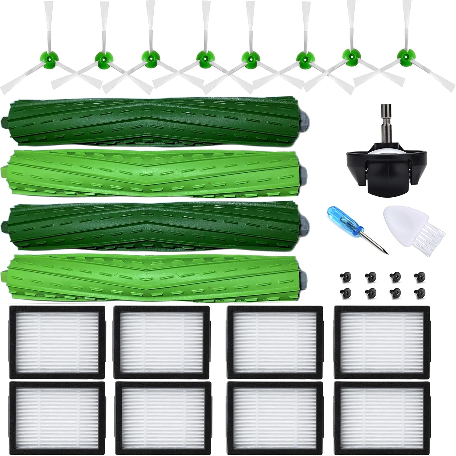 21-Pack Replacement Parts Compatible for iRobot Roomba E5 E6 i6 i6+ i3 i3+ i4 i4+ i7 i7+ i8+ Plus HEPA Filter Brush Roller Replenishment Accessroies