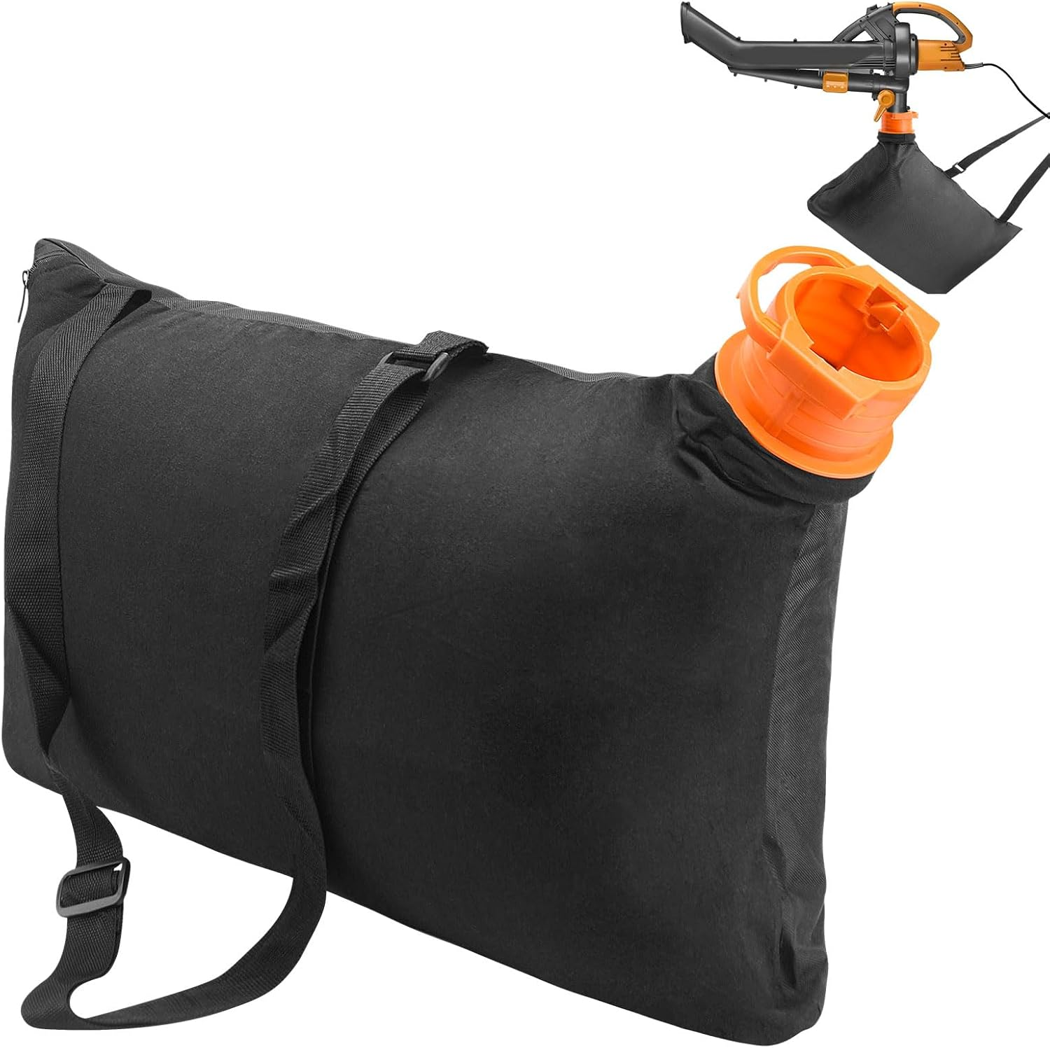 50026858 Trivac Leaf Collection Bag WGBAG500 Compatible with Worx WG502 WG508 WG505 WG509 WG500 WG501 Leaf Blower. Replacement Leaf Blower Vacuum Vac Shoulder Bag