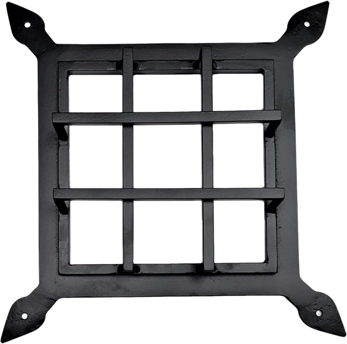 Gate Speakeasy Grille Iron Square Design 109Black Powder Coated Finish Speakeasy