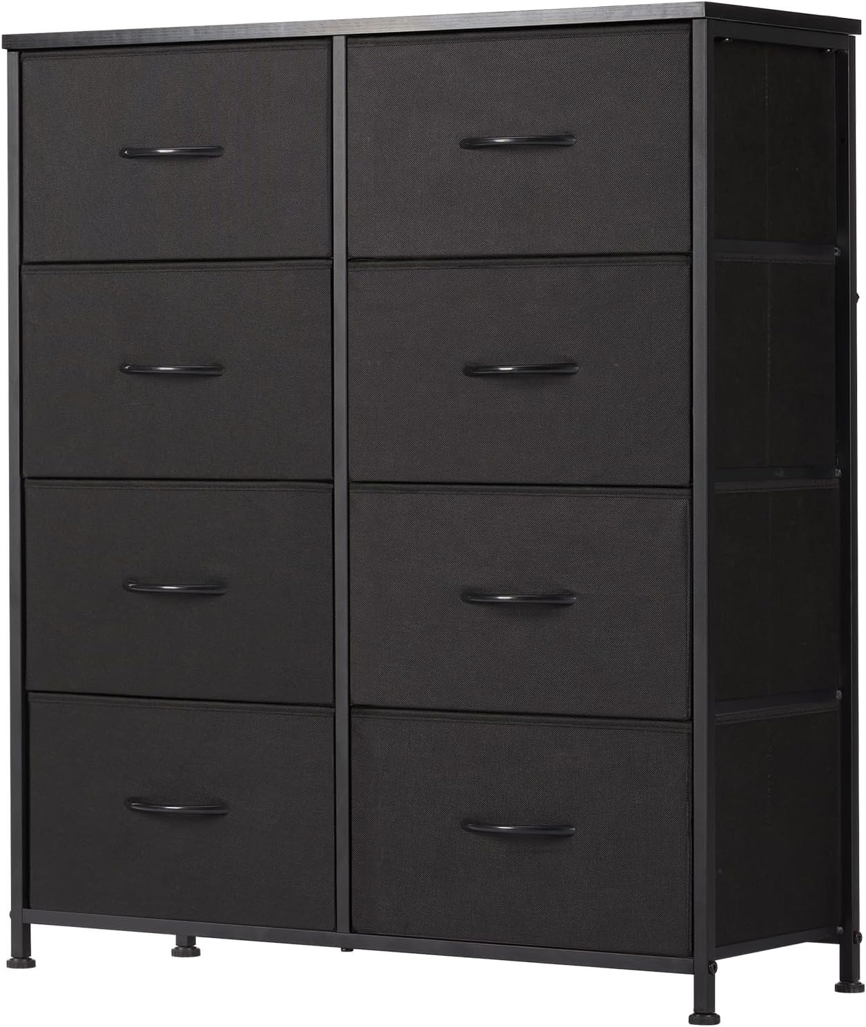 8 Drawer Fabric Dresser Storage Tower Organizer Black