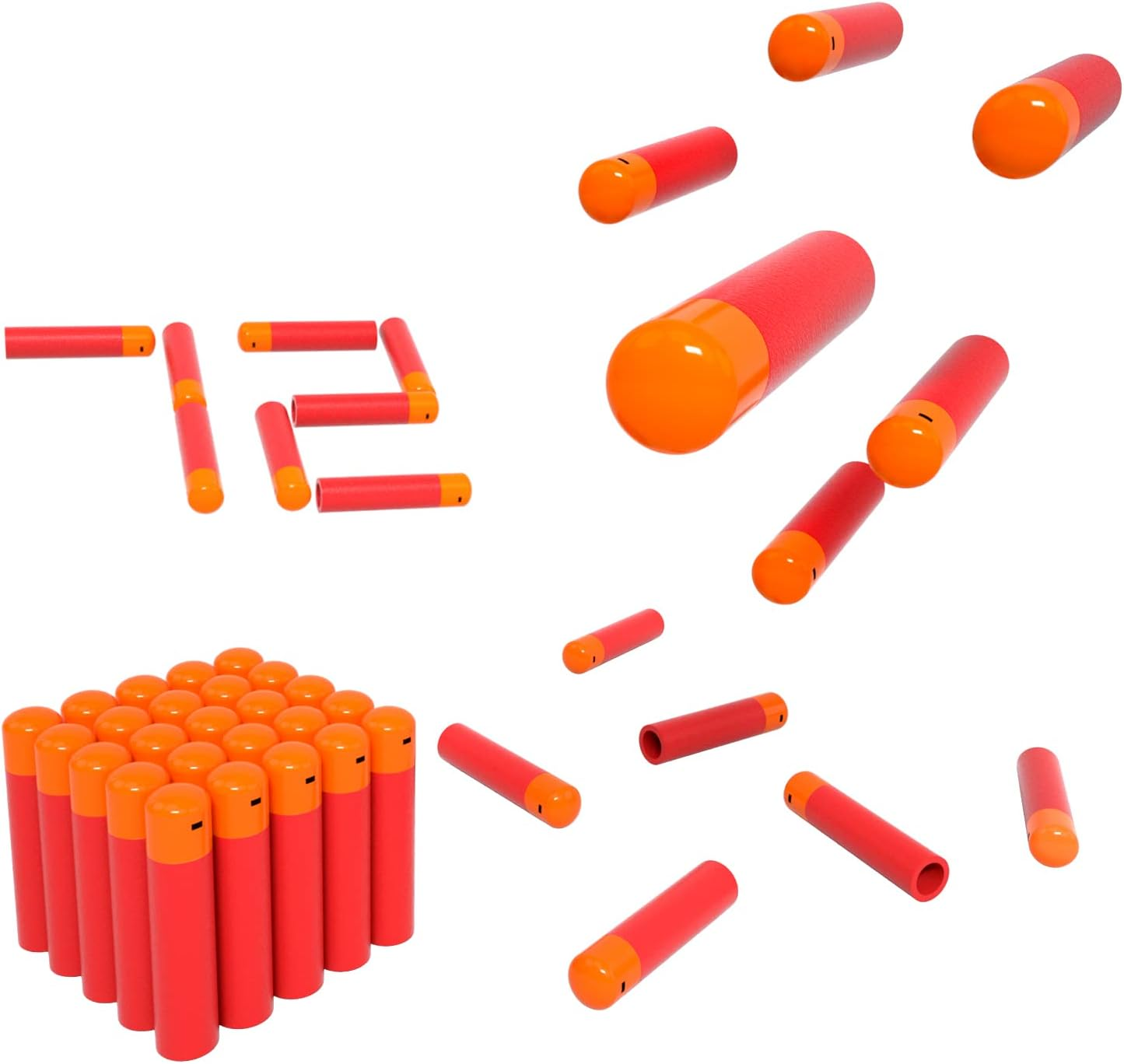 BOROLA Foam Refill Dart Compatible for Nerf Mega - Picture 2 of 14