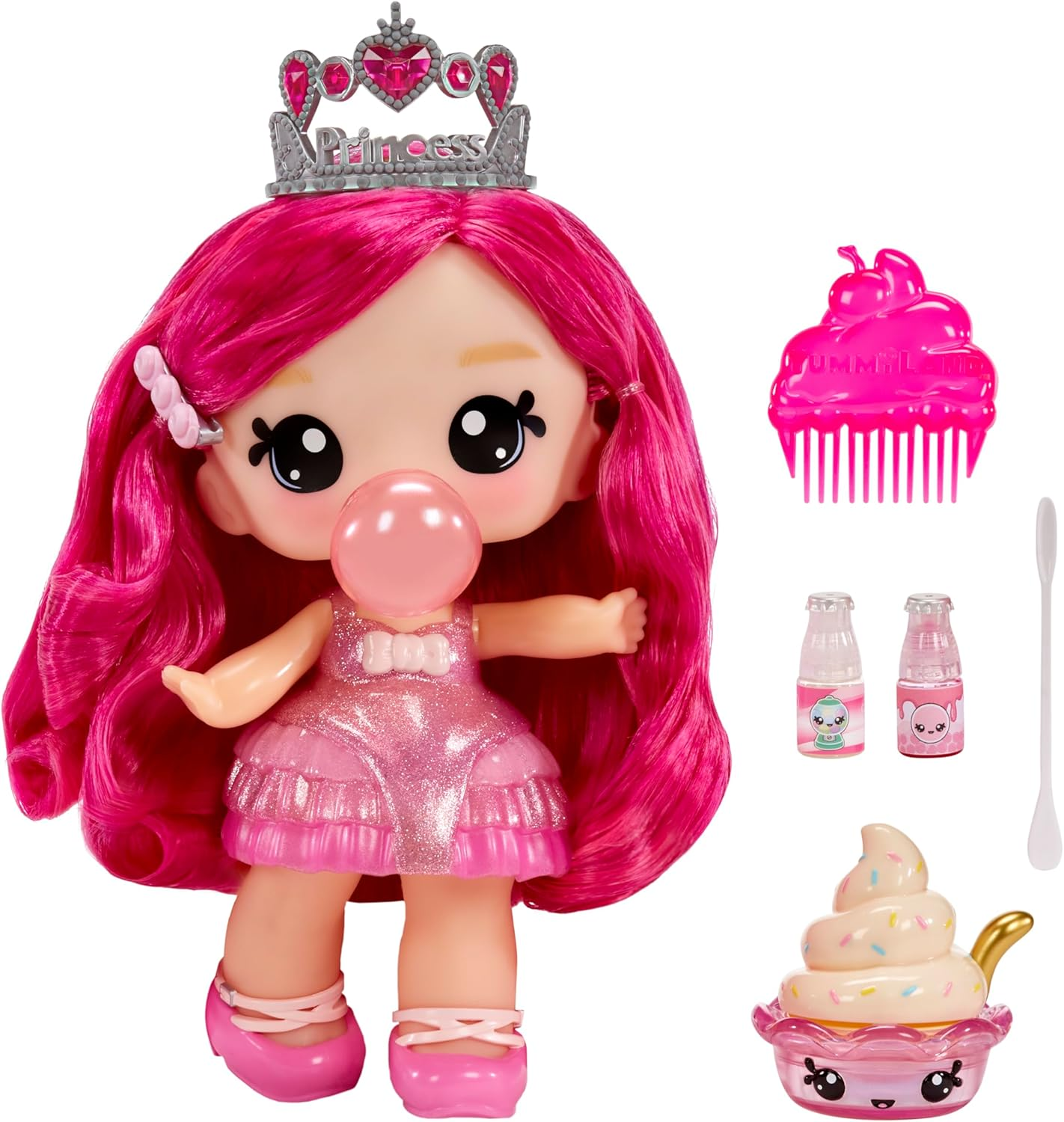 Yummiland Large Doll and Num Nom Lipgloss Pet - Bianca Bubblegum and Cake Sli... - Picture 2 of 15