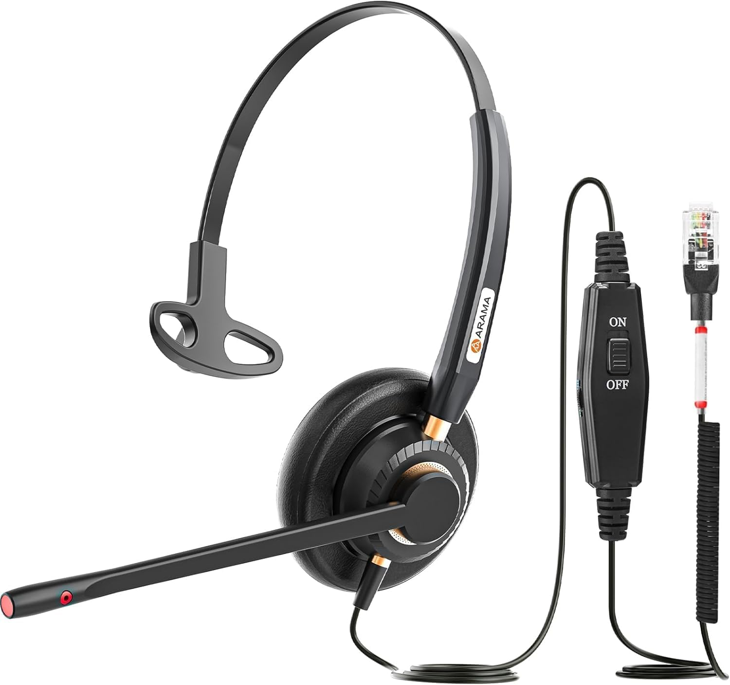 Arama Cisco Phone Headset with Noise Canceling Microphone Mute Switch Telephone Headset Compatible with Cisco IP-7821 7841 7942G 7931G 7940 7941G 7945G 7960 7961G 7962G 7965G 7975G 8811 8841 8861 9951