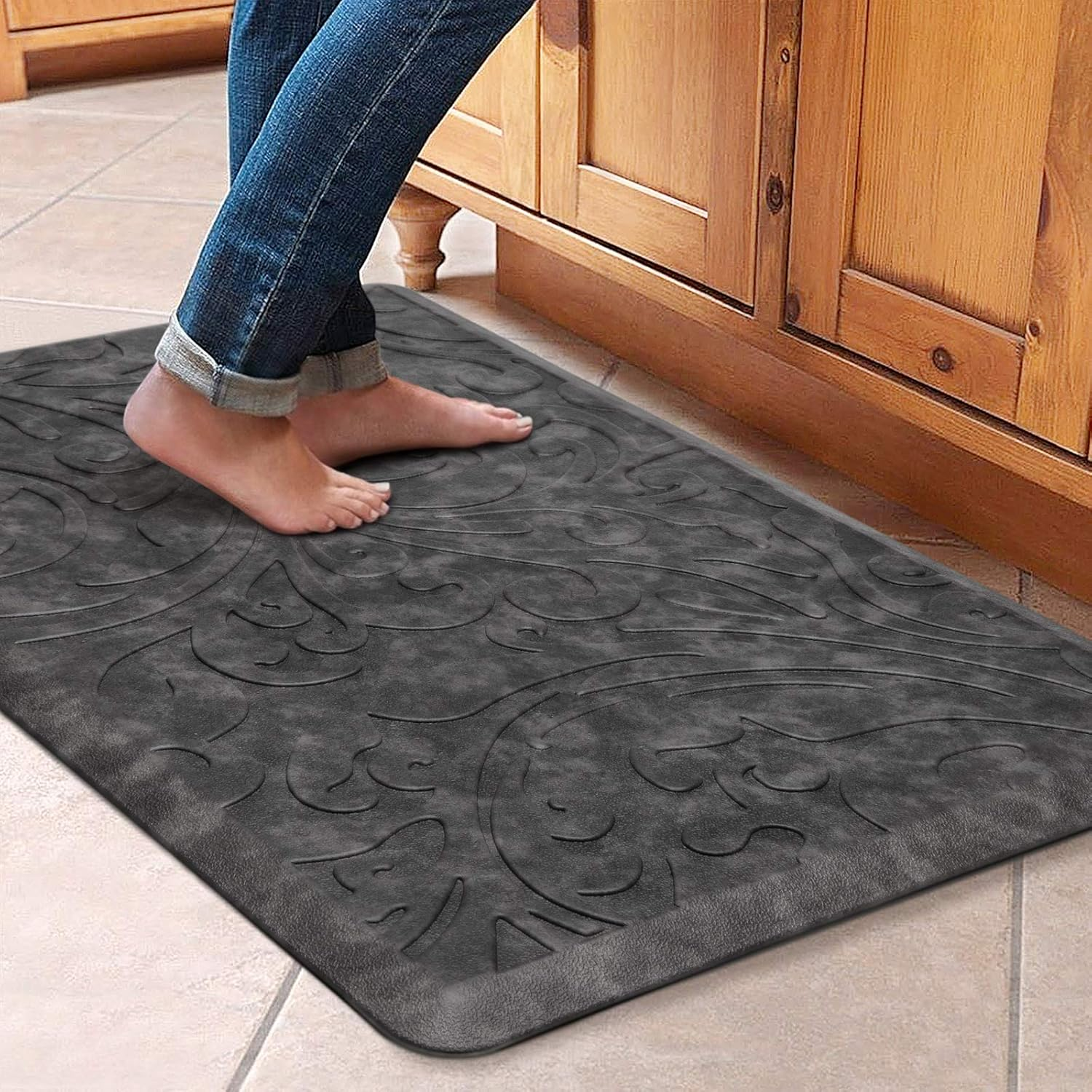 Kitchen Mat Cushioned Anti-Fatigue Floor Mat Waterproof Non-Slip Standing Mat Ergonomic Comfort Floor Mat Rug for Home,Office,Sink,Laundry,Desk 30