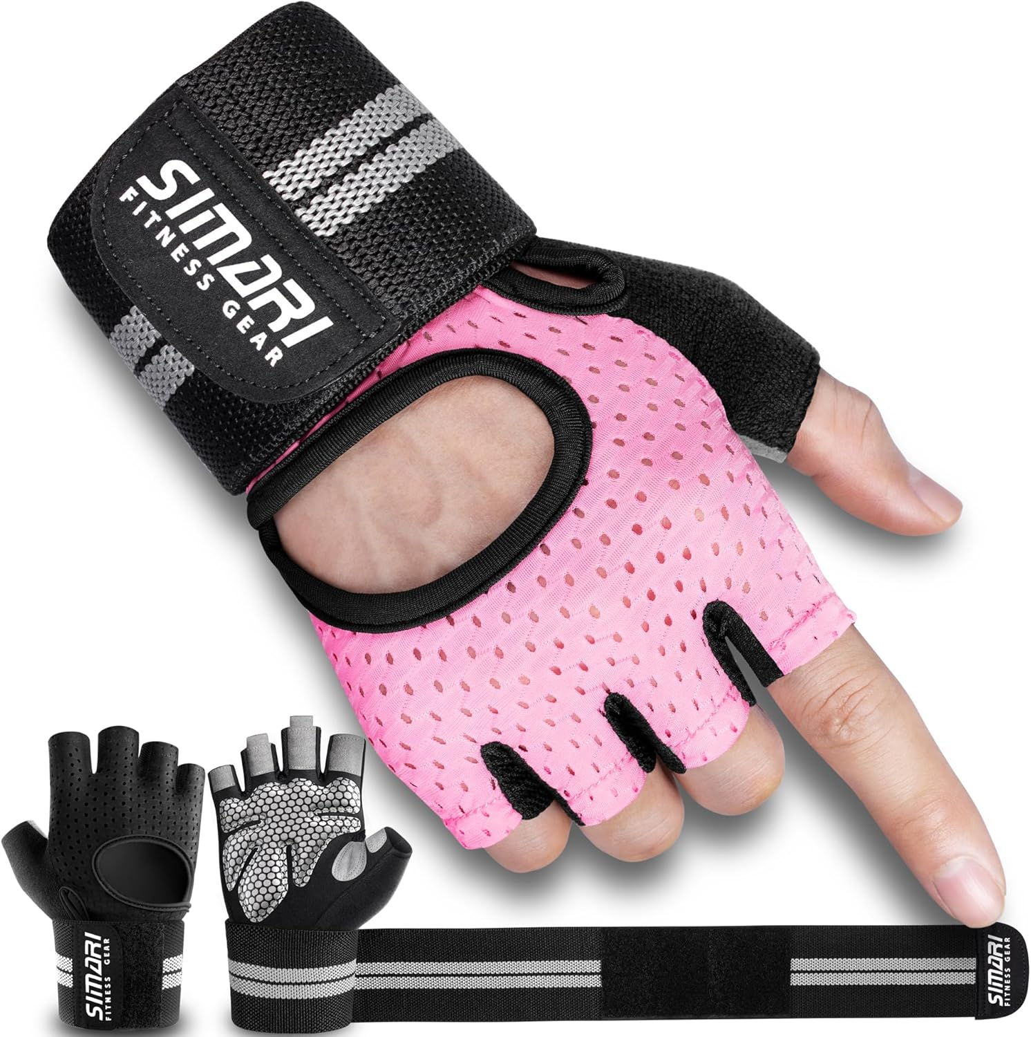 Guantes De Gimnasio Sin Dedos – Agarre Antideslizante Para Pesas Y Dominadas, Protege Tus Manos