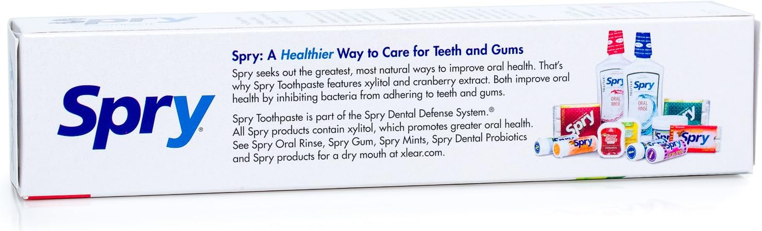 Spry Xylitol Toothpaste, Fluoride Free, Natural Spearmint, Anti-Plaque and Ta... - Picture 7 of 15