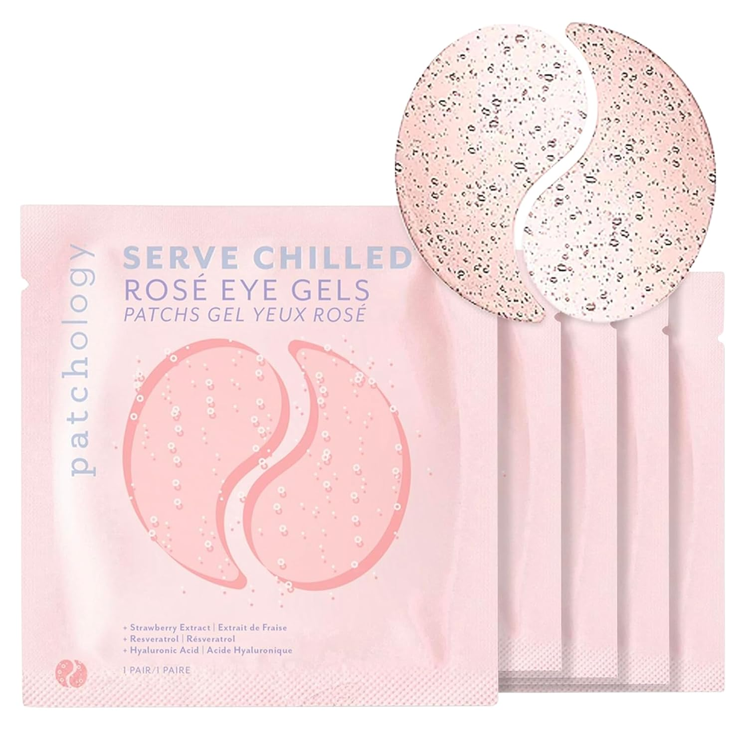 Serve Chilled Rosé Eye Patches – Hydrating Dark Circle Relief (5 Pairs)