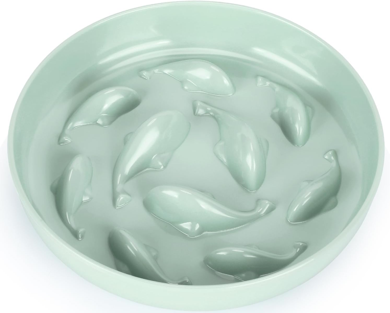 Gonalulu Slow Feed Dish for Cats and Small Dogs, Fish Pool Design Pet Slow Fe... - Picture 10 of 14