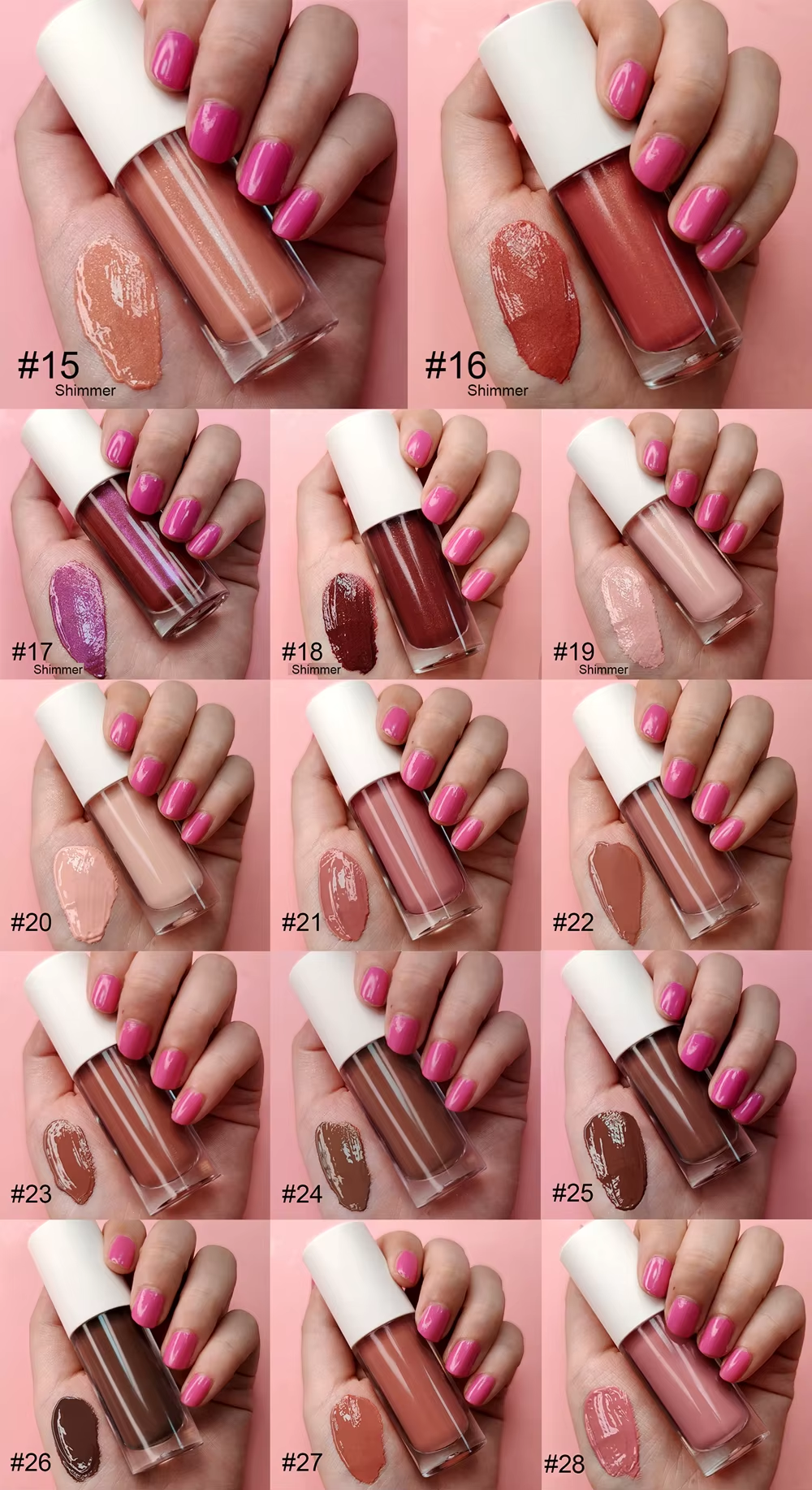 Hottest Creamy Lipgloss Clear Nude Color Lipgloss with High Quality Lipgloss Packaging Box
