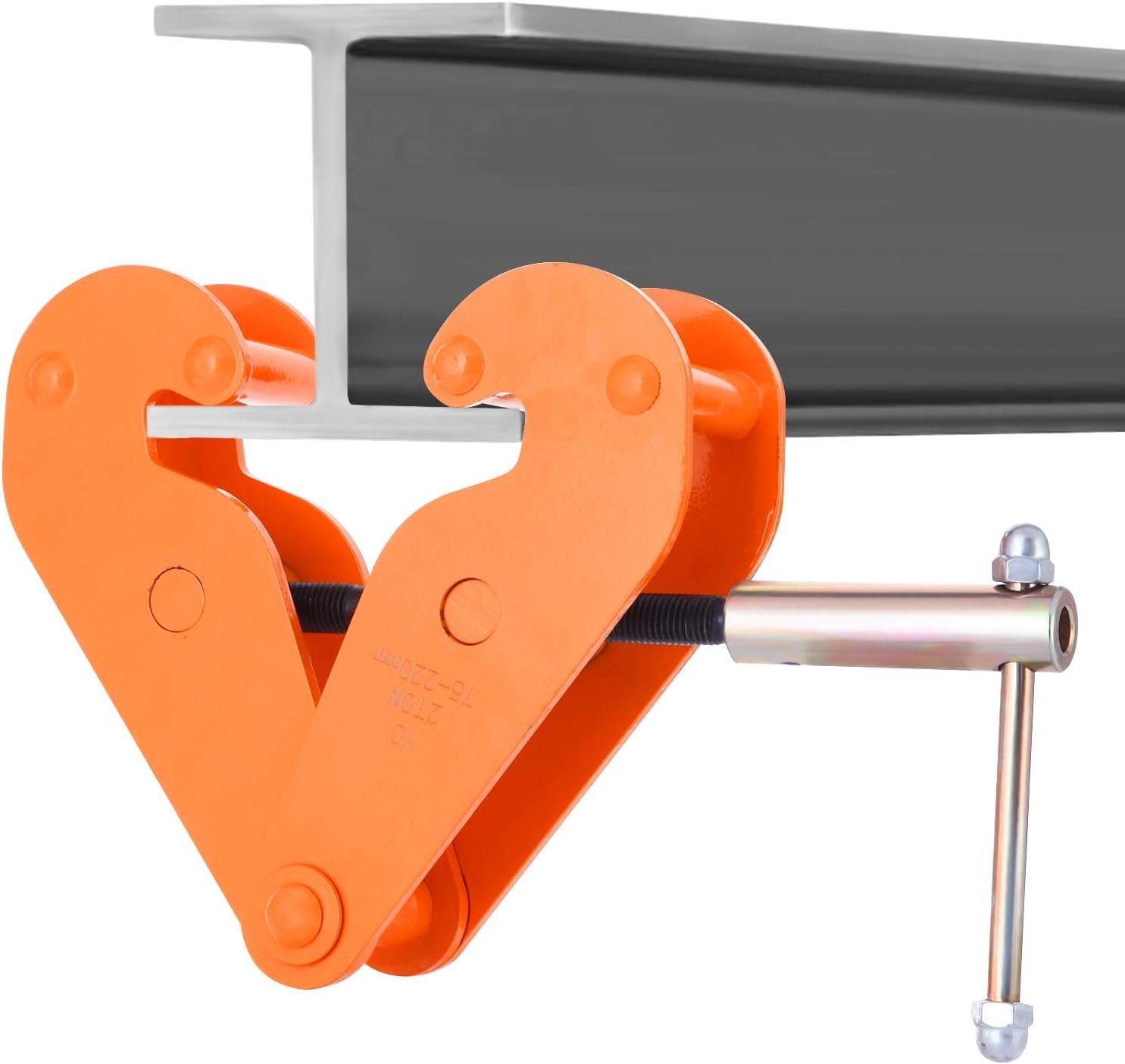 I Beam Clamp 4400Lbs 2 Ton Load Capacity Heavy Duty Lifting Clamp Tool Metal for Rigging Adjustable Opening Flange