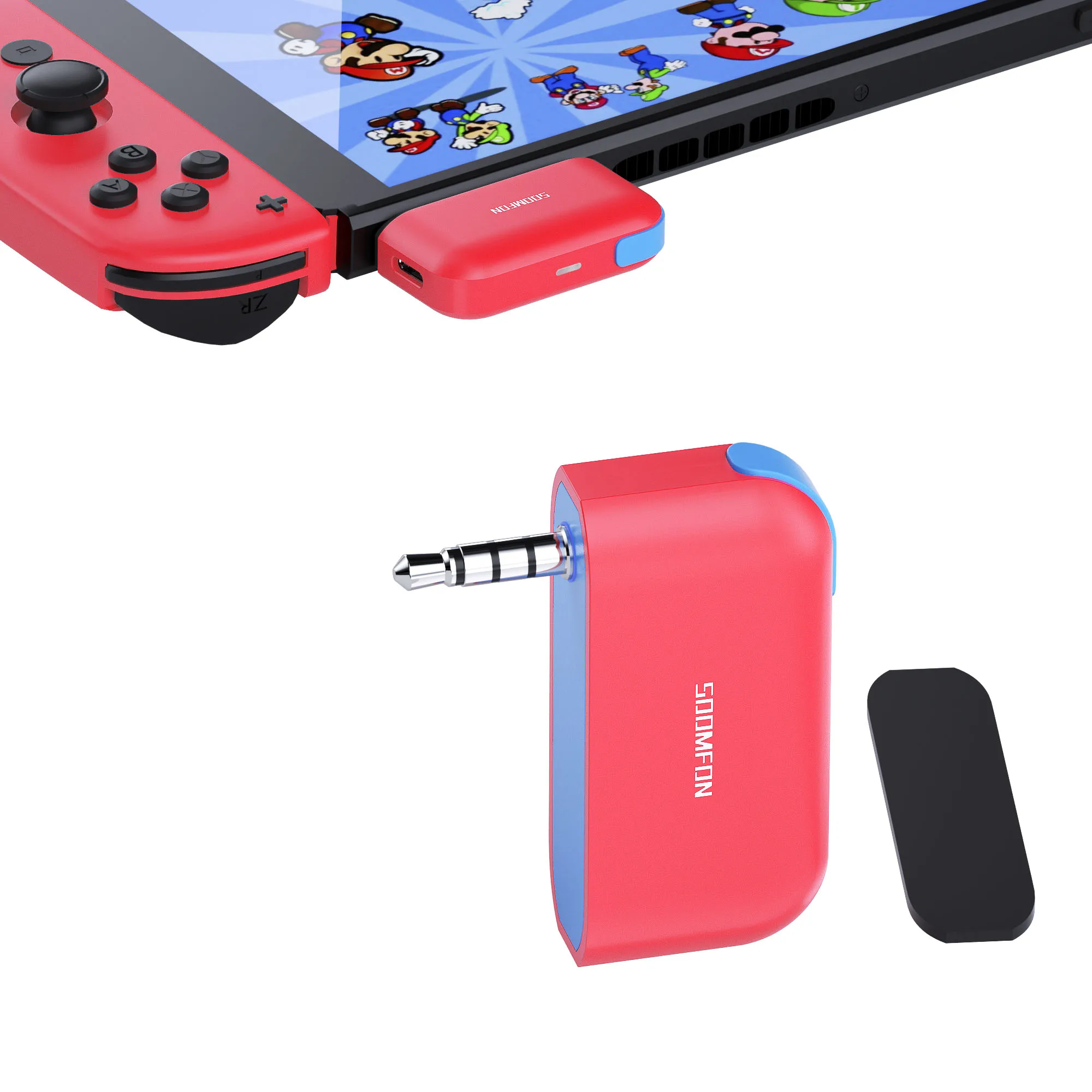 Bluetooth 5.0 Transmitter Wireless Audio Adapter for Nintendo Switch Lite 3.5Mm Jack