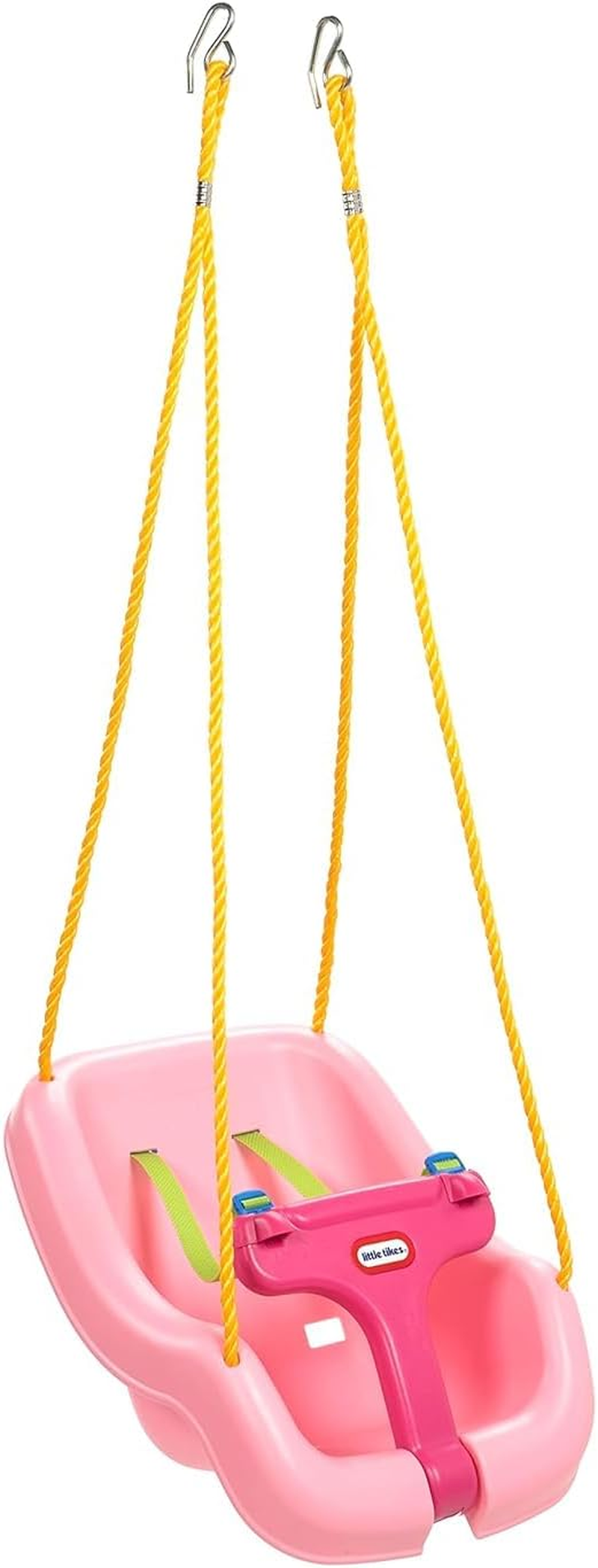 Little Tikes Snug 'N Secure Pink Swing with Adjustable Straps, 2-In-1 for Baby and Toddlers Ages 9 Months - 4 Years,16