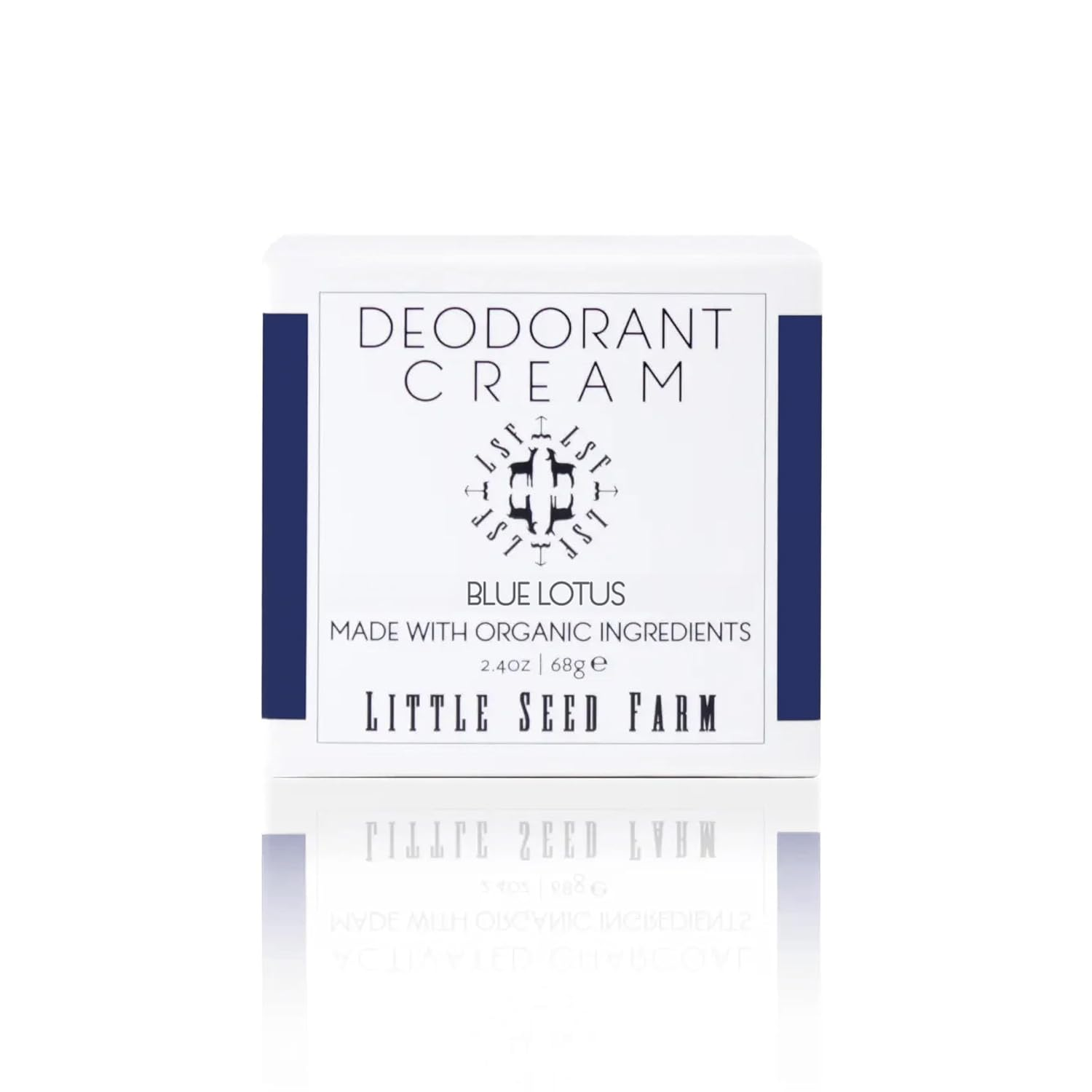 All Natural Deodorant Cream, Aluminum Free Deodorant for Women or Men - Blue Lotus, Net Wt. 2.4Oz | 68G