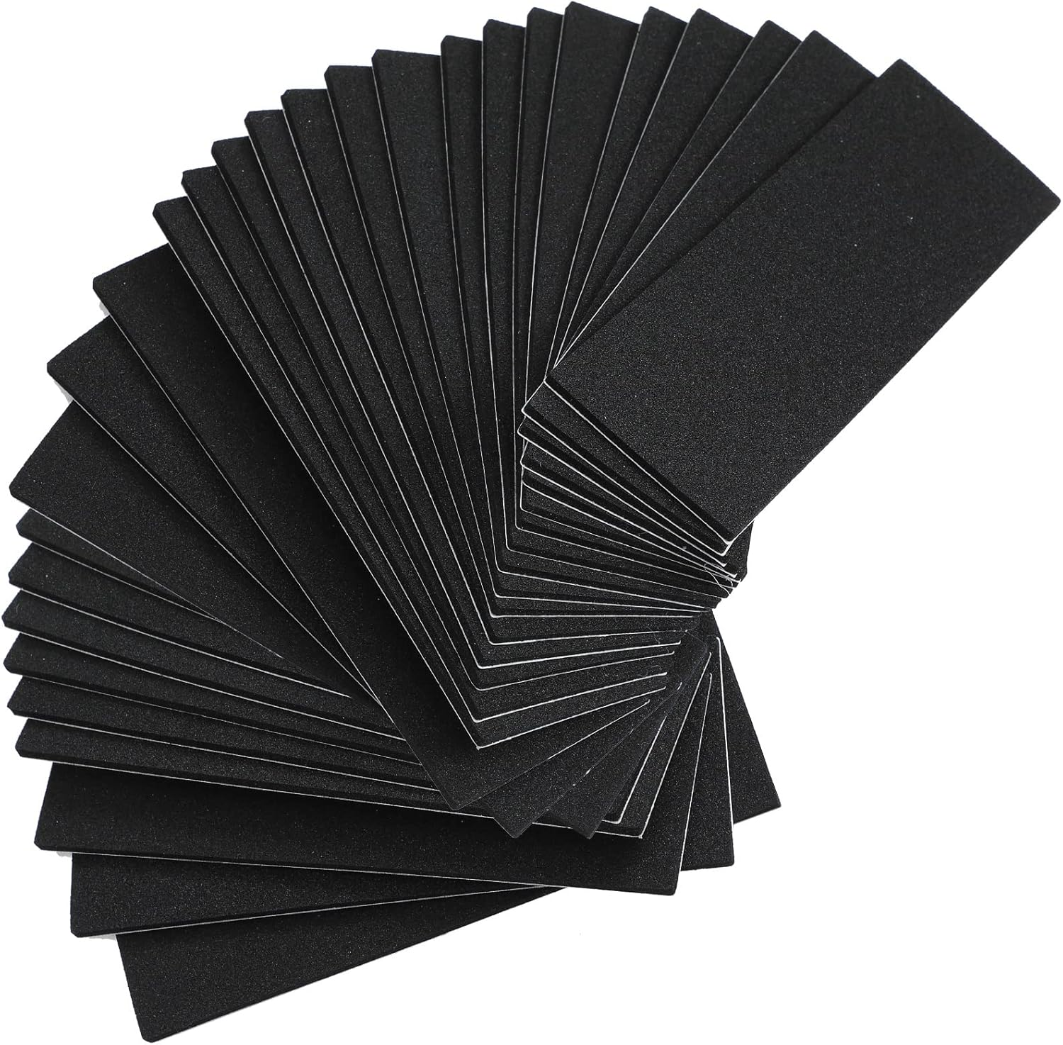 24 Pcs Black Fingerboard Foam Grip Tape 110 X 38 X 2 Mm Fingerboard Deck Grip Tape for Finger Skateboard Boards, anti Slip