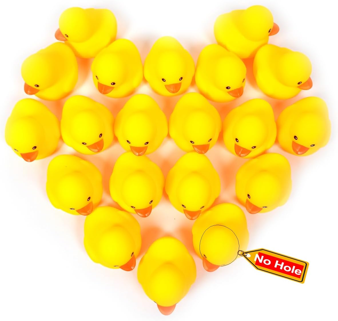 2 pcs Waterproof No Squeak Noise 3 inch Rubber Funny Yellow Duck/Duckies Bath... - Picture 9 of 19