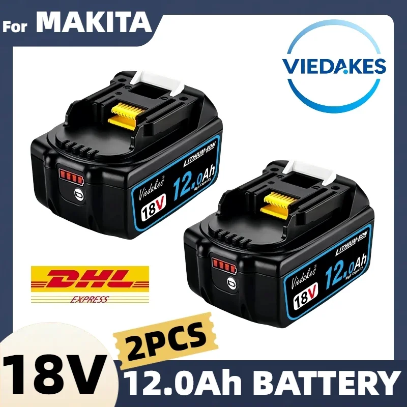 NEW Original For Makita 18V Battery 12000mAh Compatible with DTD173 DHP487 DJV182 Professional Power Tools battery♔♨