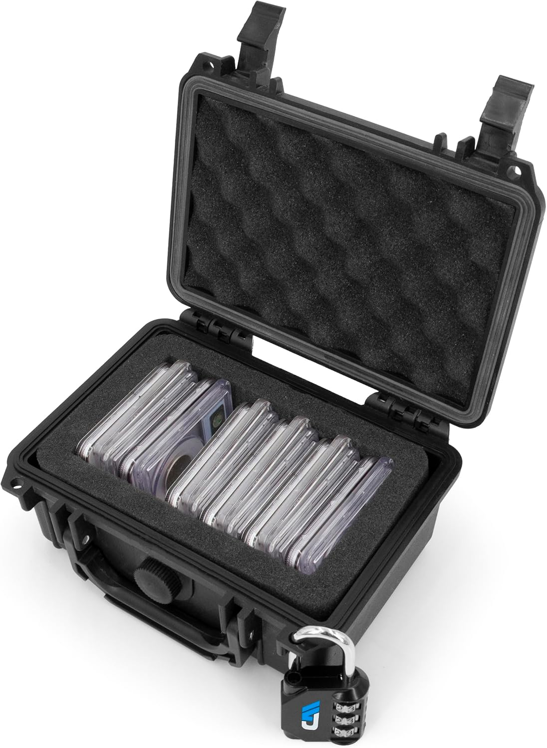 Graded Coin Case Compatible with 15+ PCGS or NGC Coin Slabs, Waterpro