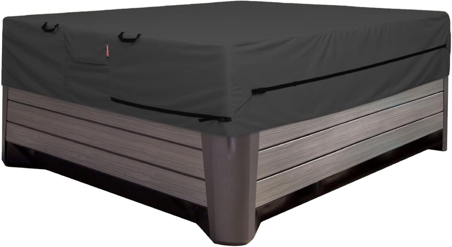 ULTCOVER Waterproof 600D Polyester Square Hot Tub Cover Outdoor SPA Covers 85 X 85 Inch