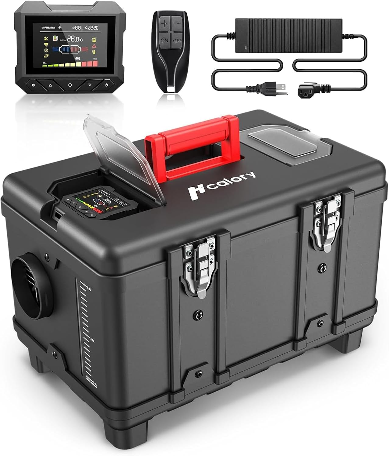  Diesel Air Heater All-In-One 110V AC & 12V DC Support with Altitude Mode 5L Fuel Tank Portable Parking Heater Bluetooth APP Control Heating for Car Truck Boat RV Campers