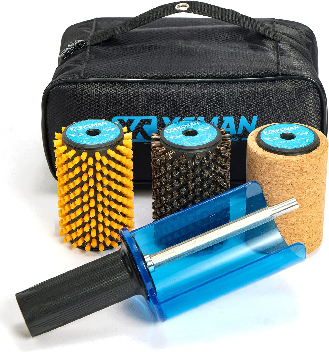 XCMAN Ski Roto Brush Kit Roto Brush Handle Axle with All 3 Brushes:Nylon,Hors... - Picture 10 of 14