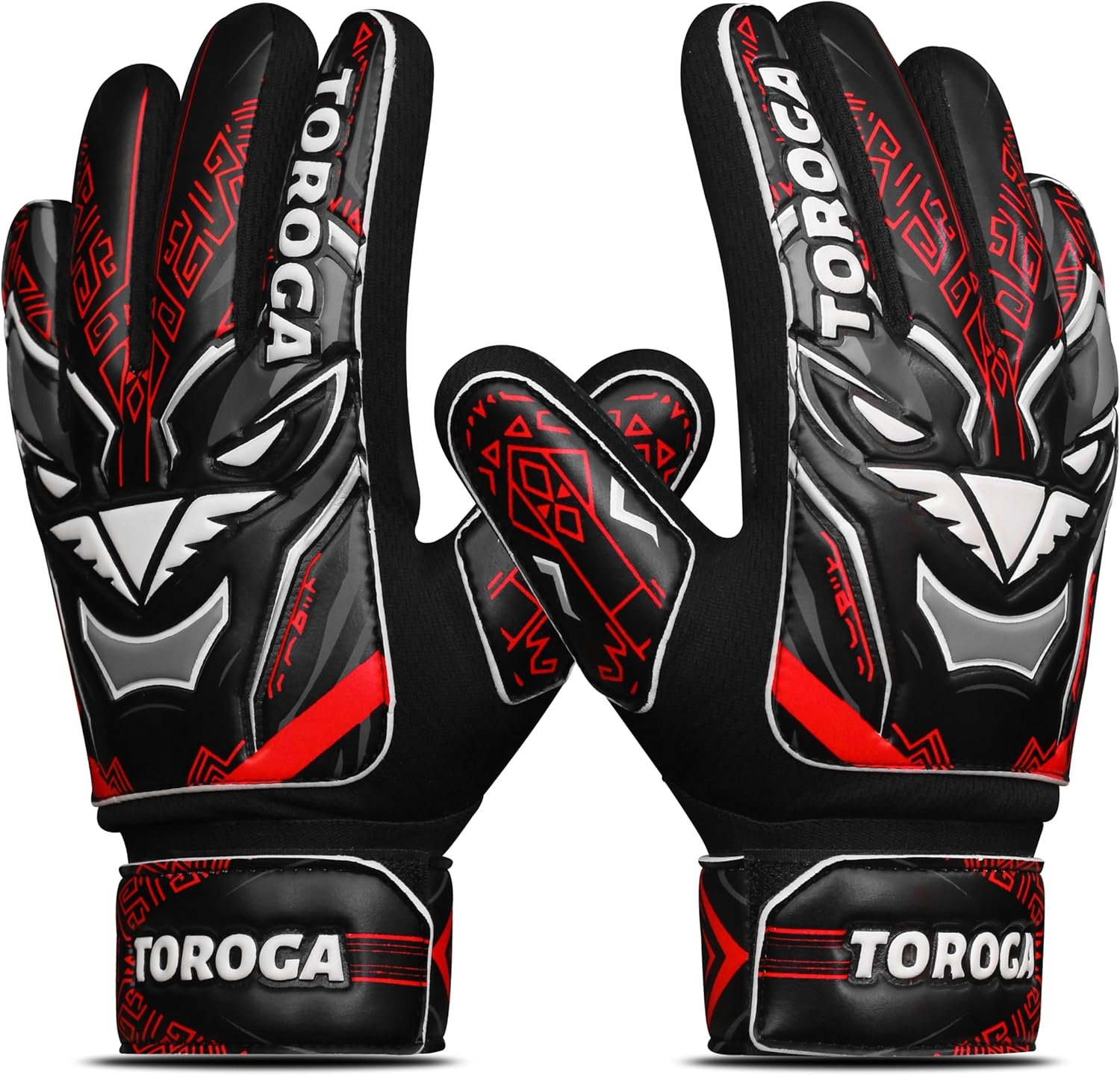 Guantes de Portero para Ninos y Jovenes Agarre Fuerte Soporte Doble de Muneca