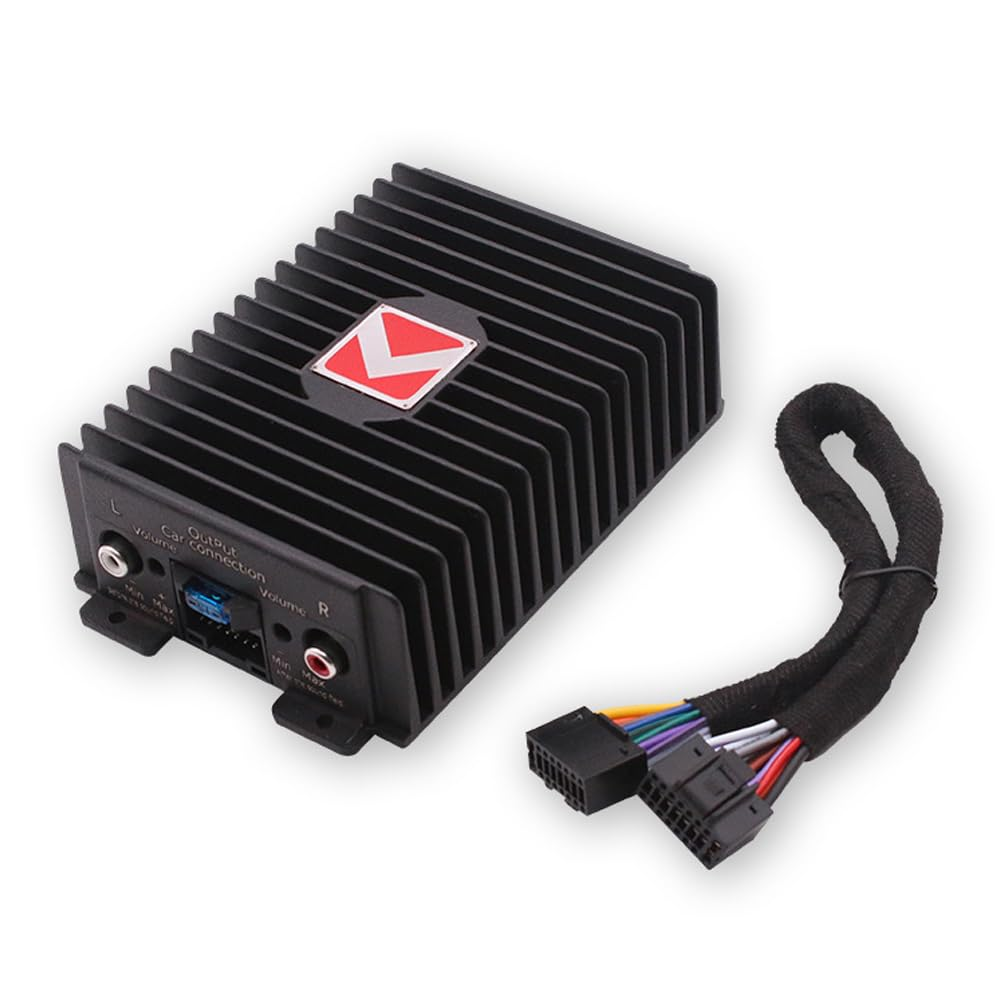 Car Audio 4-Channel Amp Amplifier 80Wx4 Modification Power, Digital Sound Processor Class A/B for Android Car Player
