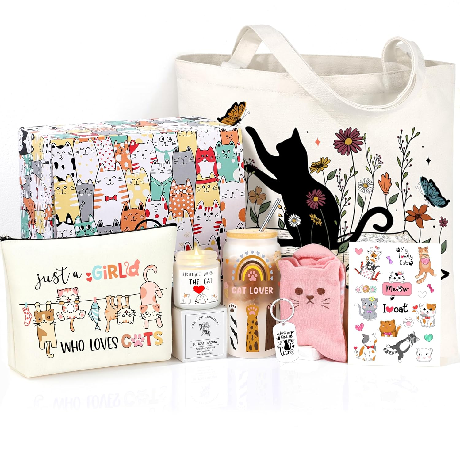 Cat Gifts for Women, Cat Lover Gifts for Women, Christmas Gift for Cats Lovers, Cats Themed Gift