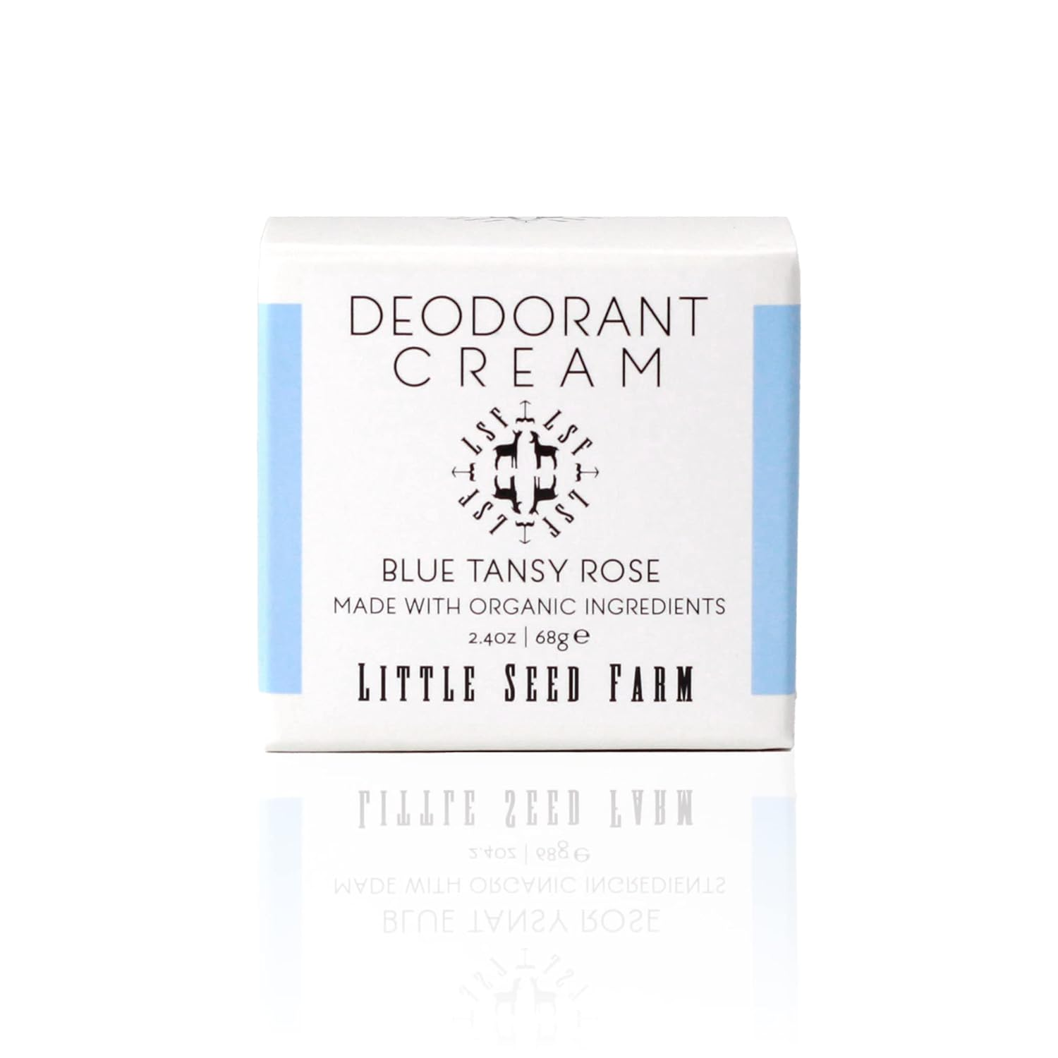 All Natural Deodorant Cream, Aluminum Free Deodorant for Women or Men - Blue Tansy Rose, Net Wt. 2.4Oz | 68G