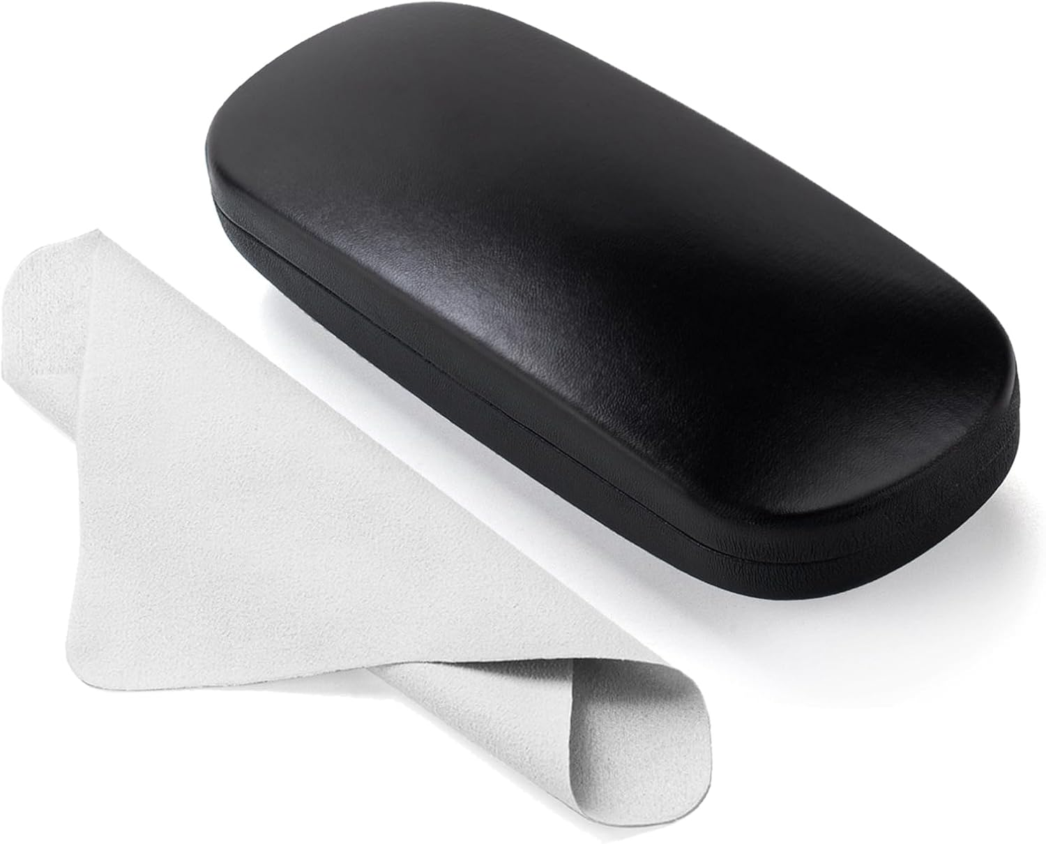 Estuche gafas rigido cuero PU para lentes sol estuches anteojos portatil
