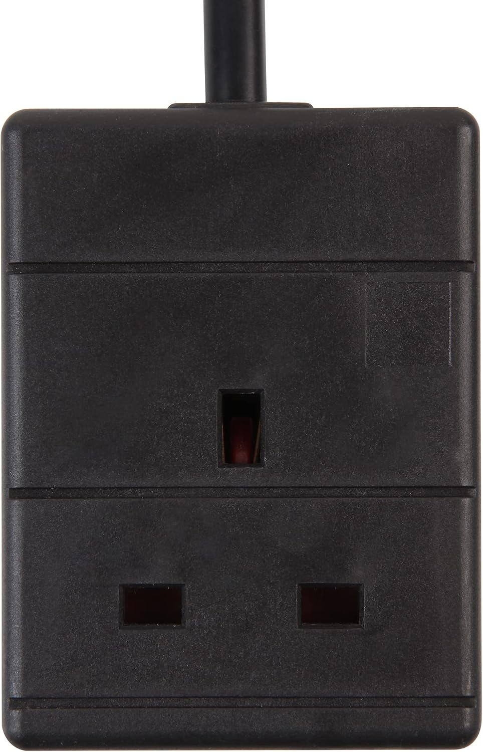 PEL00517 1M 13 a 1 Way Gang Single Socket Power Mains Extension Lead Cable - Black
