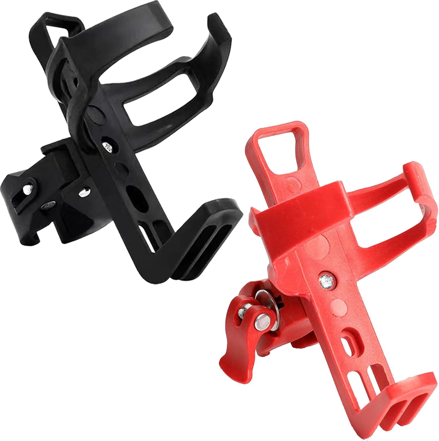 2 Pack Bike Bottle Holder, Adjustable 360° Rotating Water Bottle Cage for Bike