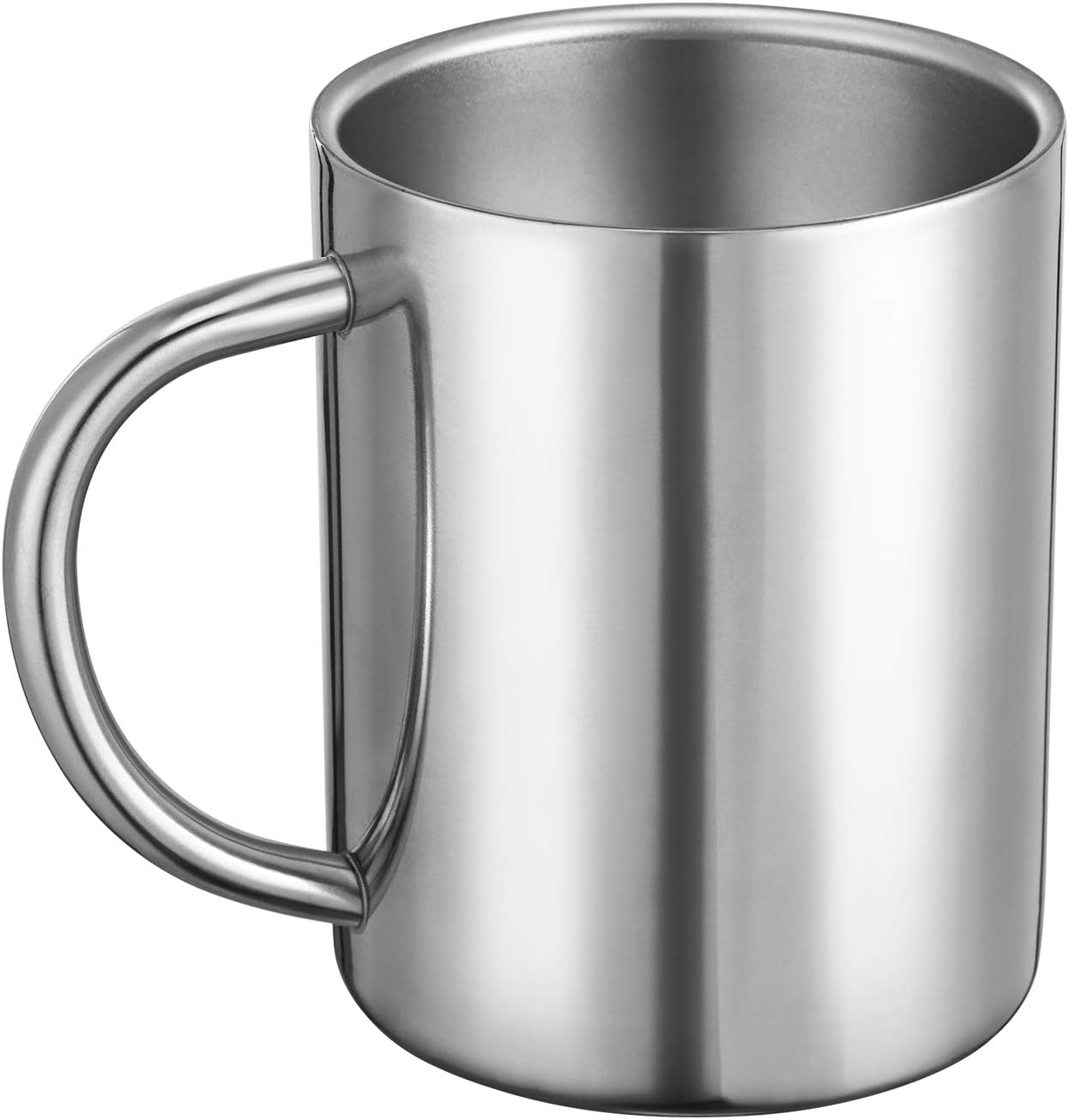 13.5oz / 400ml Double Walled Coffee Mug, Stainless Steel Tea Cups,  Camping Mugs