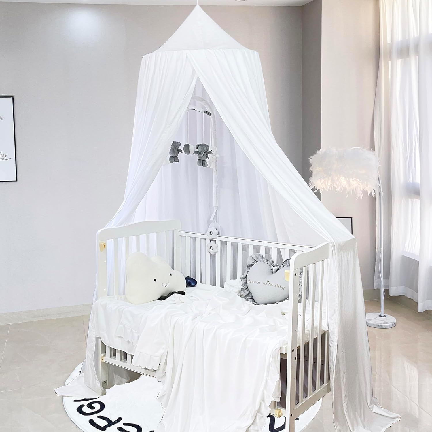 Extra Large Kids Bed Canopy for Girls Boys Bedroom Decor, Crib Canopy Nursery... - Picture 7 of 19