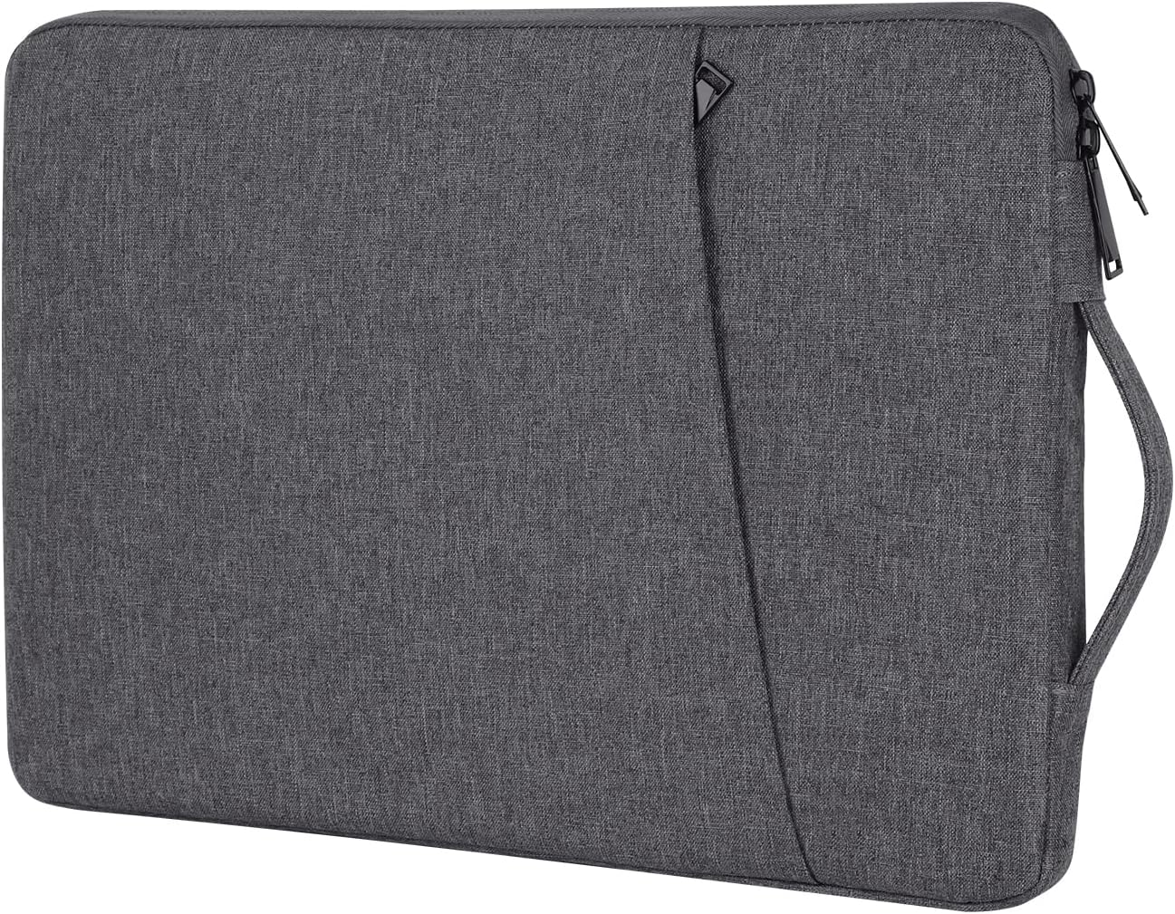13.3 14 Inch Laptop Sleeve for 13 Inch MacBook Air 14 Inch MacBook Pro, 13 13.5 14 Inch Notebook Ultrabook Chromebook Computer Tablet iPad Shockproof Protective Bag Case with Handle, Dark Gray