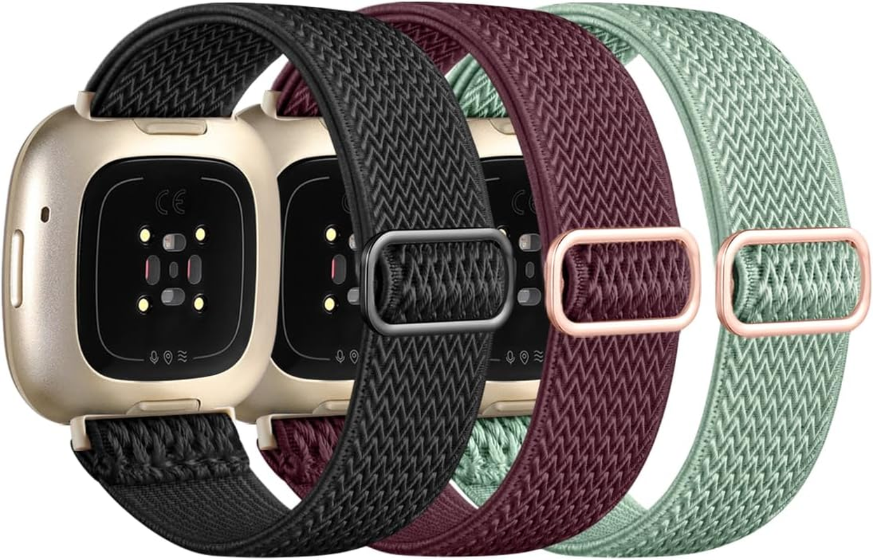 Elastic Band Compatible with Fitbit Sense Bands/Sense 2/Versa 4/Versa 3 Bands... - Picture 10 of 11