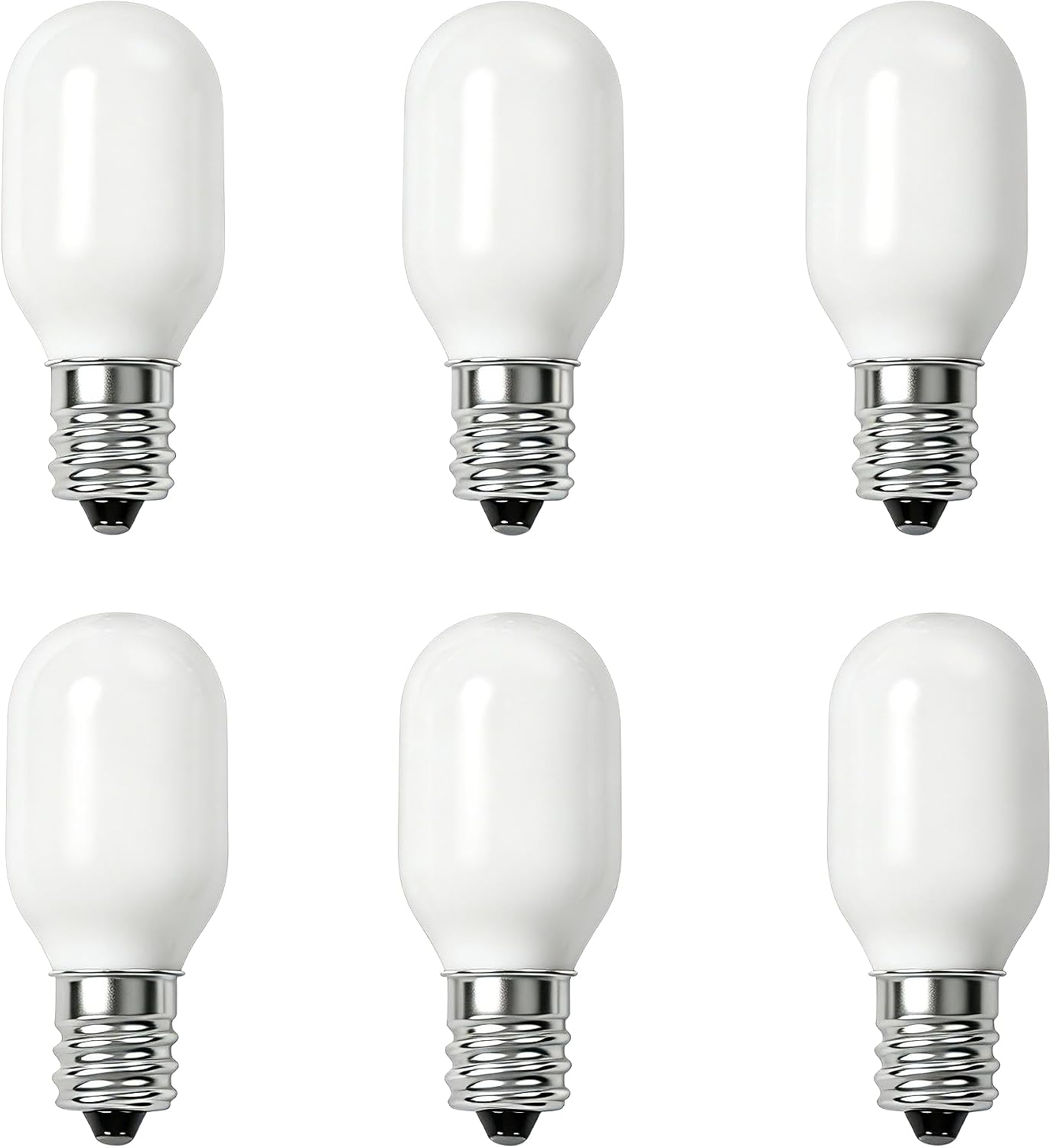 6Pcs Christmas Village Replacement Light Bulbs, E12 Candelabra Base