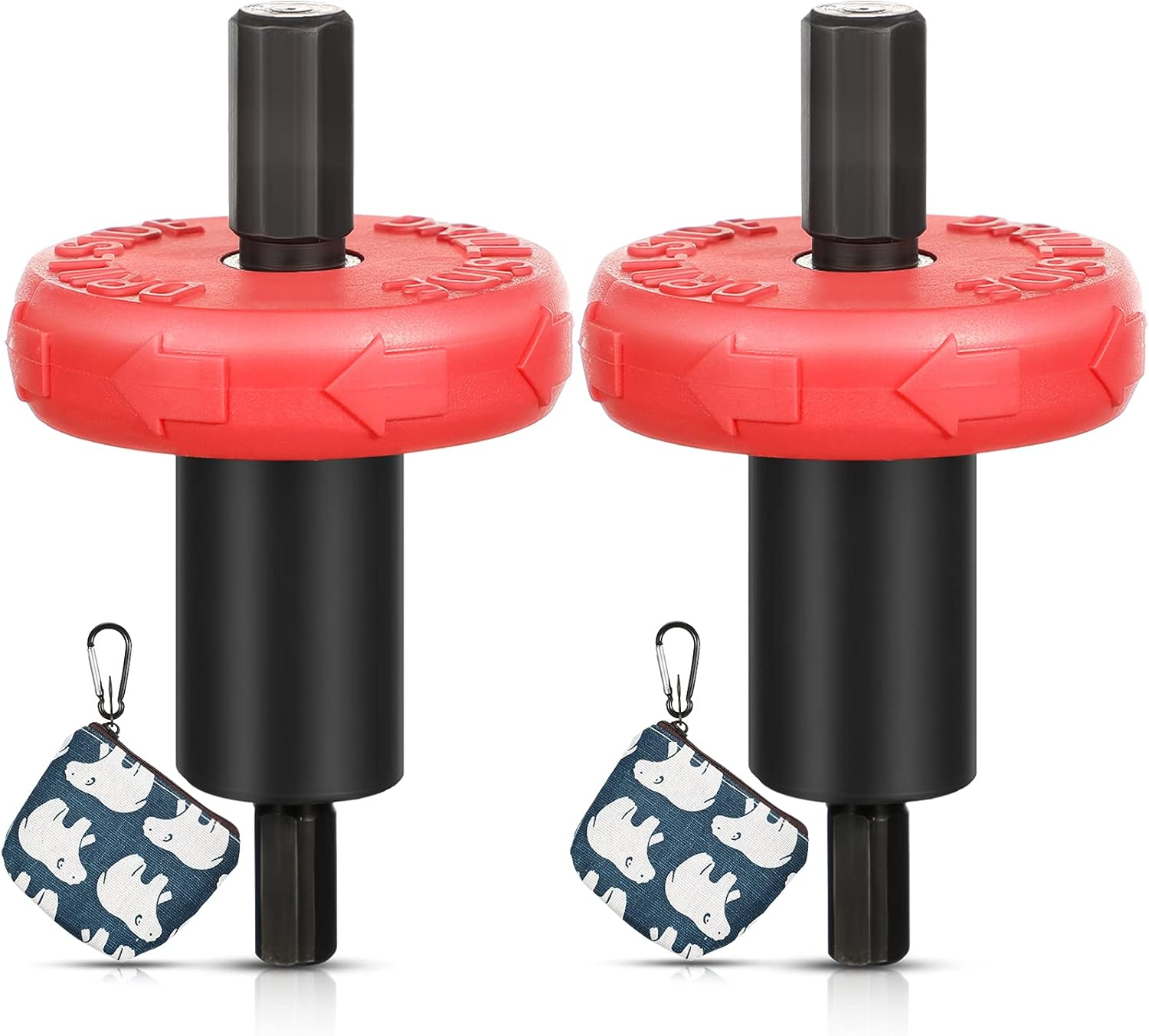 2 Pieces Electric Start Drill Bit Adapter, Engine Speed Starter Drill Bit Adapter with 2 Storage Bag for Trimmer, Garden Cultivator, Leaf Blower, Handheld Equipment