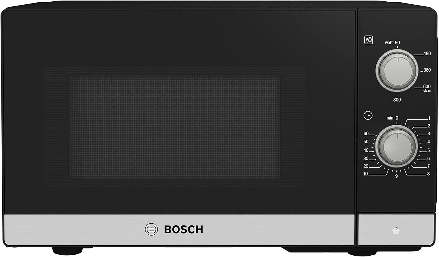 Bosch Home & Kitchen Appliances Bosch Serie 2 FFL020MS2B Freestanding Microwave, 44 X 26 Cm, Stainless Steel
