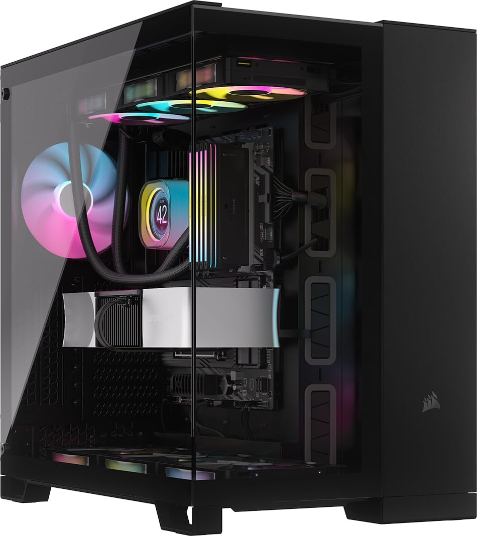 CORSAIR 6500X Mid-Tower ATX Dual Chamber PC Case – Panoramic Tempered Glass –... - Picture 11 of 15
