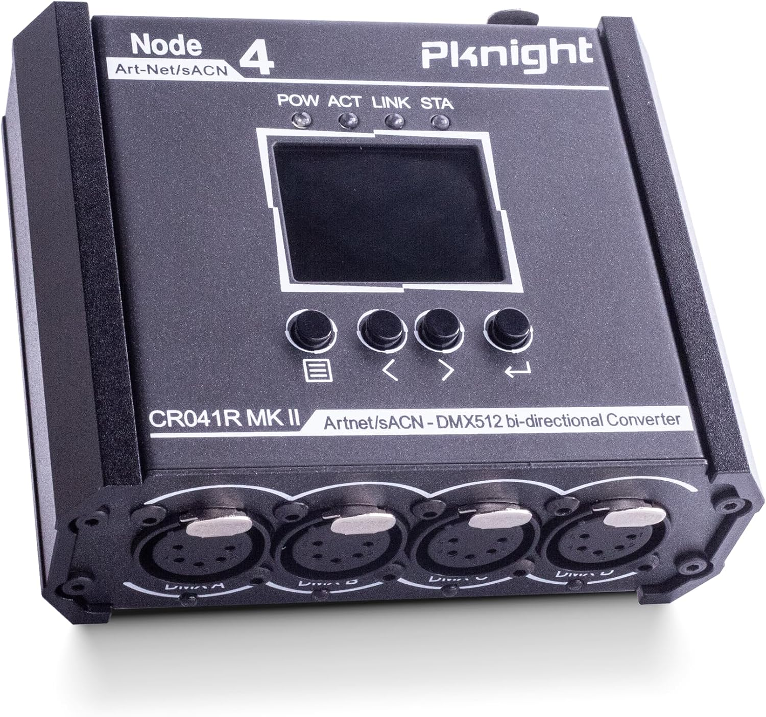 5-Pin 4-Port Bidirectional Artnet/Sacn to DMX512 Node