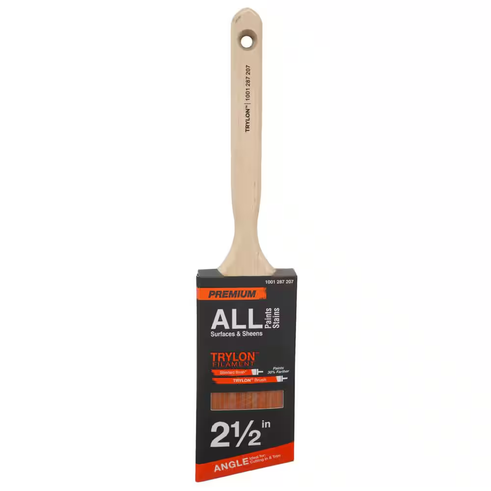 Premium 2.5 In. Trylon Angled Sash Paint Brush Free Ship NEW